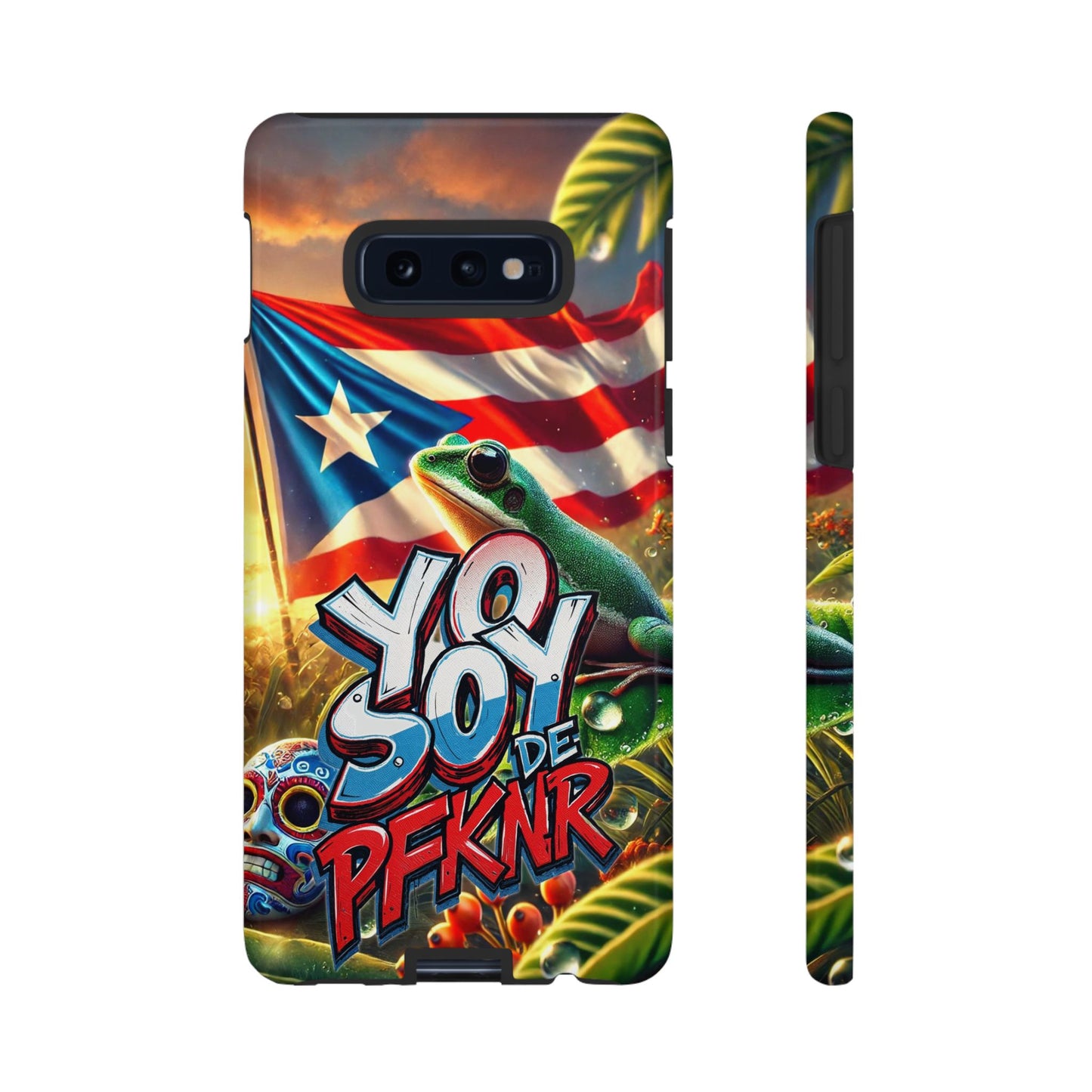 YO SOY DE PFKNR, Puerto Rican Pride Phone Case | Tough Cases, Tropical Vibe, Gift for Him/Her, Celebrations, Travel Enthusiasts, Eco-Friendly,