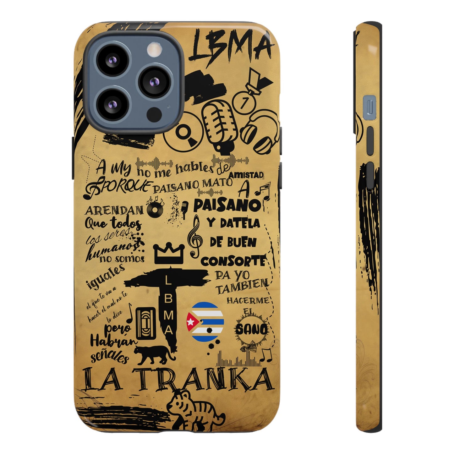 FUNDA PARA TELEFONO, LBMA, TAIGUER, LA TRANKA, ASERE, QUE BOLA,