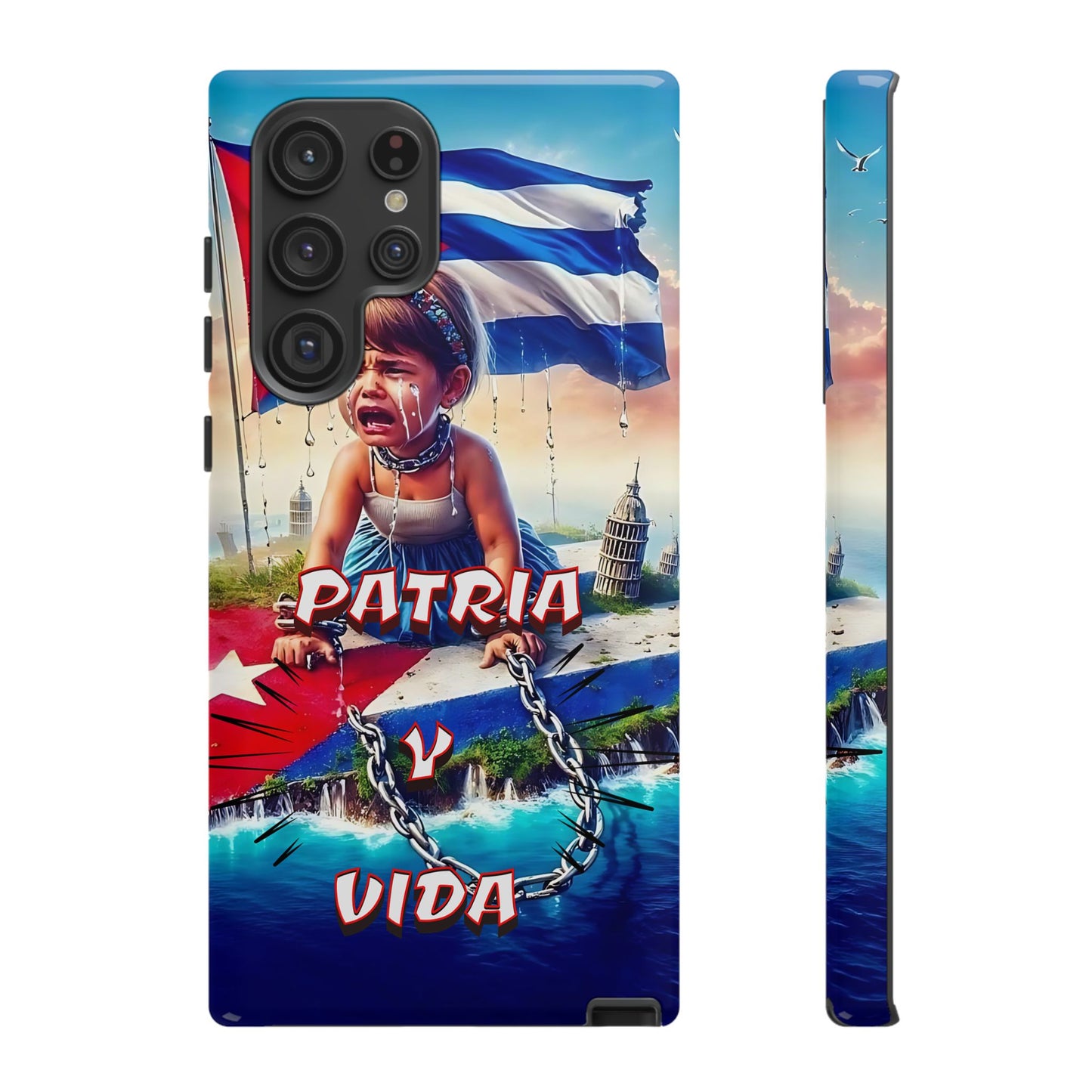 FUNDA DE TELEFONO, CUBA, PATRIA Y VIDA, IPHONE, SAMSUNG