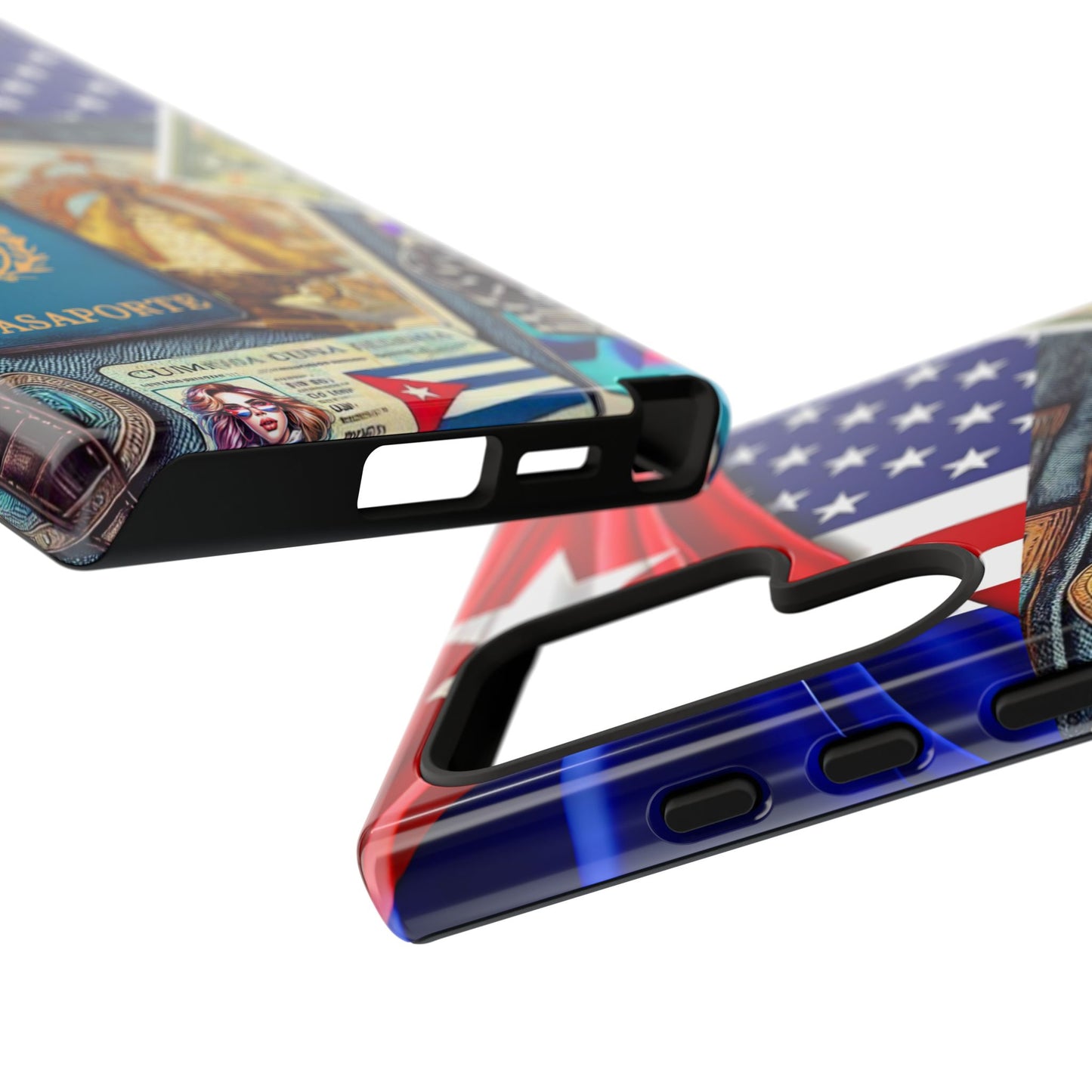 FUNDA PARA TELEFONO, IPHONE, SAMSUNG, MIKAELA, CUBA, CULTURA CUBANA, BANDERA DE CUBA