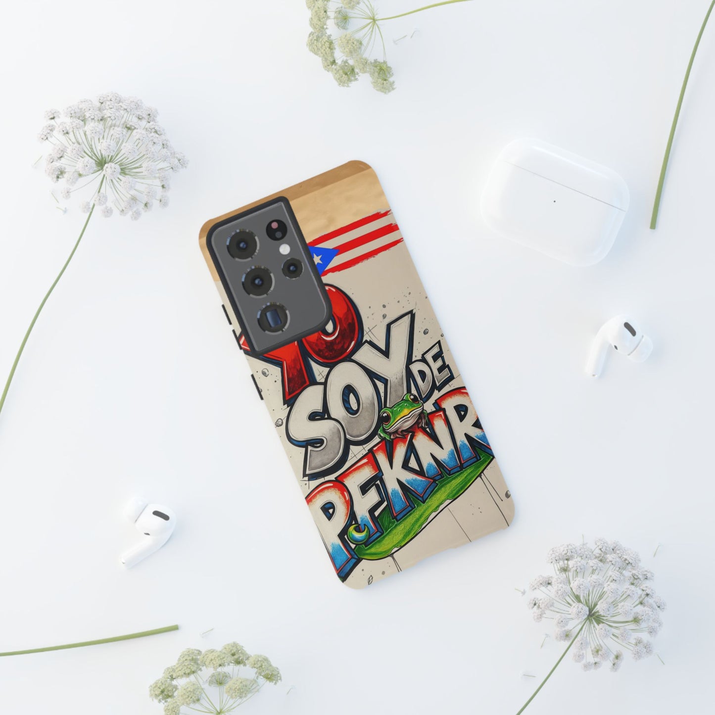 YO SOY DE PFKNR, Cases Phone Case for Unapologetic Style, Gift for Trendsetters, Urban Art Design, Fun Decor for Any Occasion, PUERTO RICO, COQUI