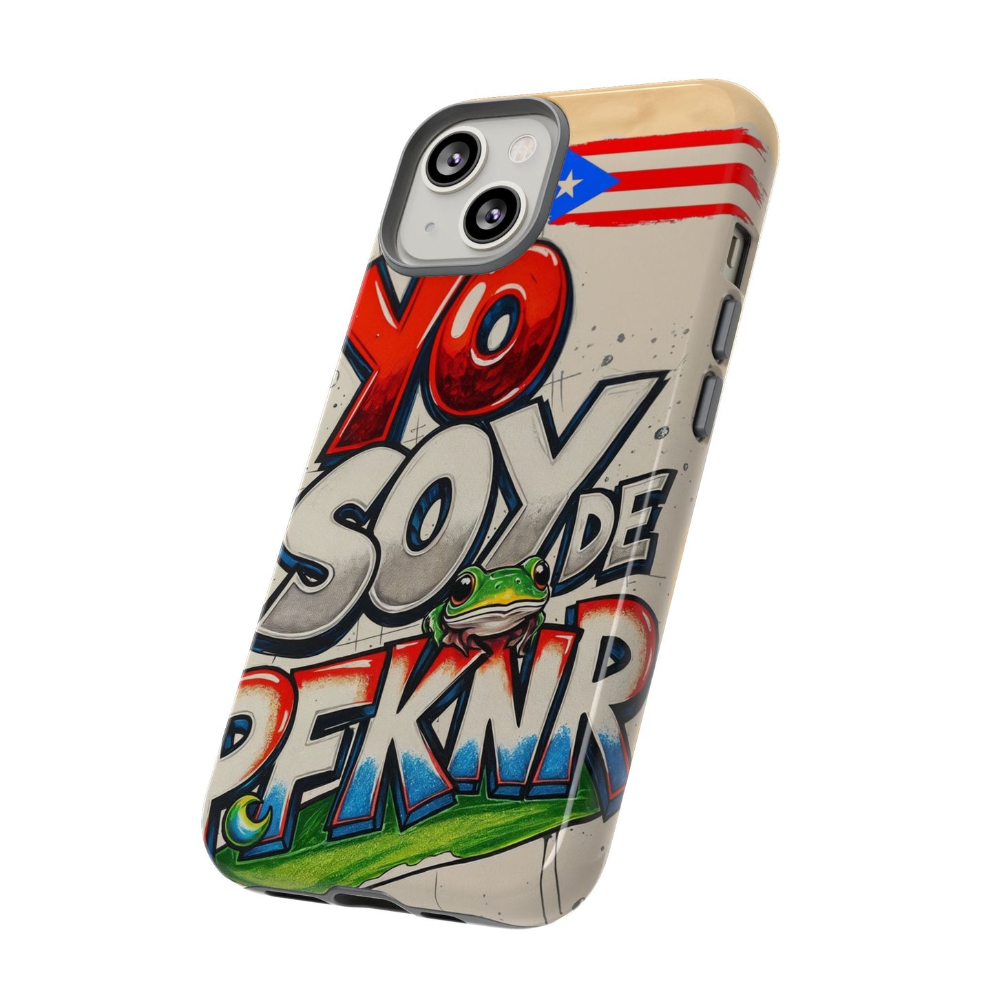 YO SOY DE PFKNR, Cases Phone Case for Unapologetic Style, Gift for Trendsetters, Urban Art Design, Fun Decor for Any Occasion, PUERTO RICO, COQUI