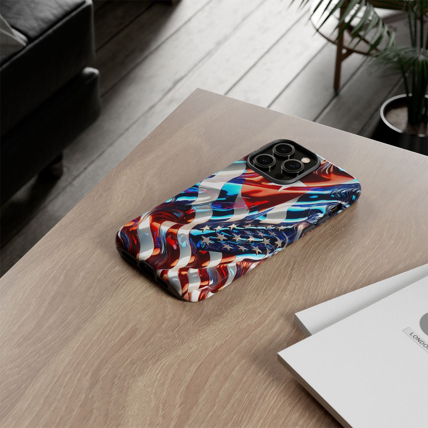 FUNDA PARA TELEFONO BANDERA DE CUBA Y ESTADOS UNIDOS, BRILLO CALIDADI, ASERE