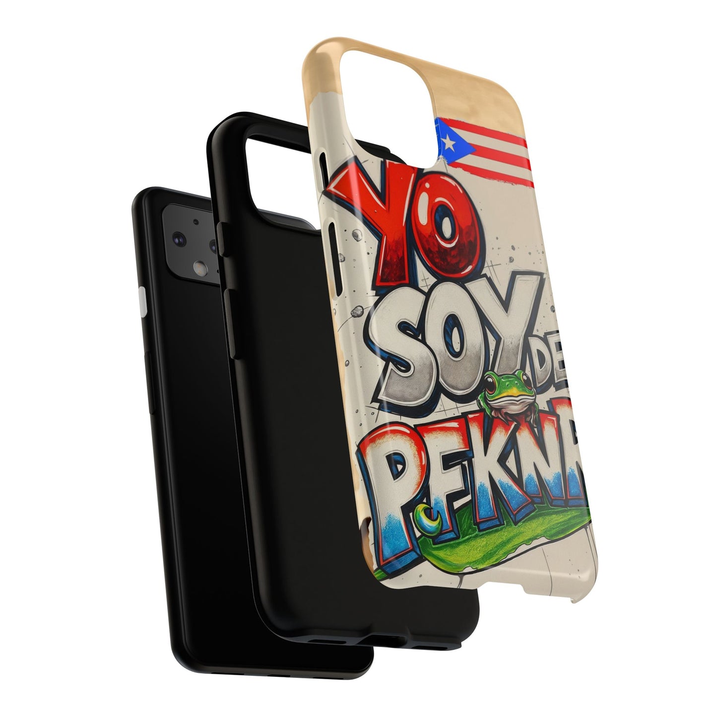YO SOY DE PFKNR, Cases Phone Case for Unapologetic Style, Gift for Trendsetters, Urban Art Design, Fun Decor for Any Occasion, PUERTO RICO, COQUI