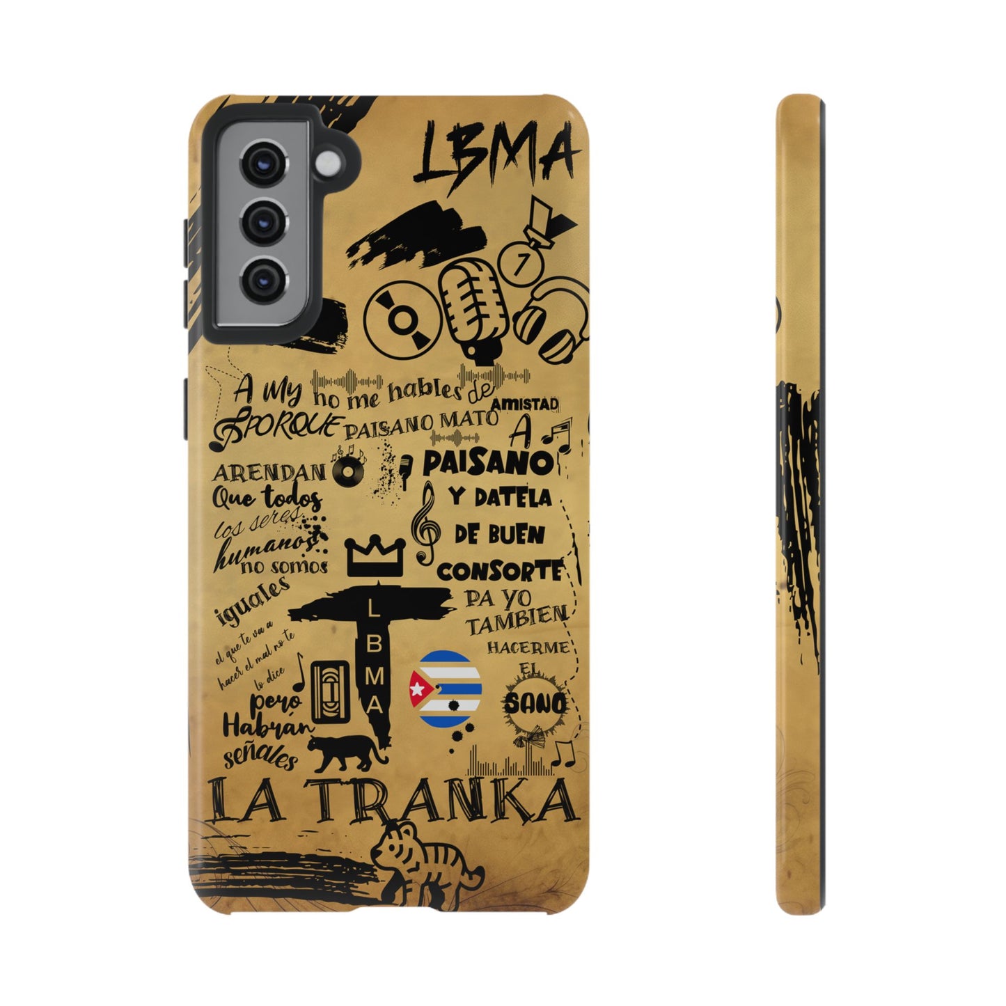 FUNDA PARA TELEFONO, LBMA, TAIGUER, LA TRANKA, ASERE, QUE BOLA,