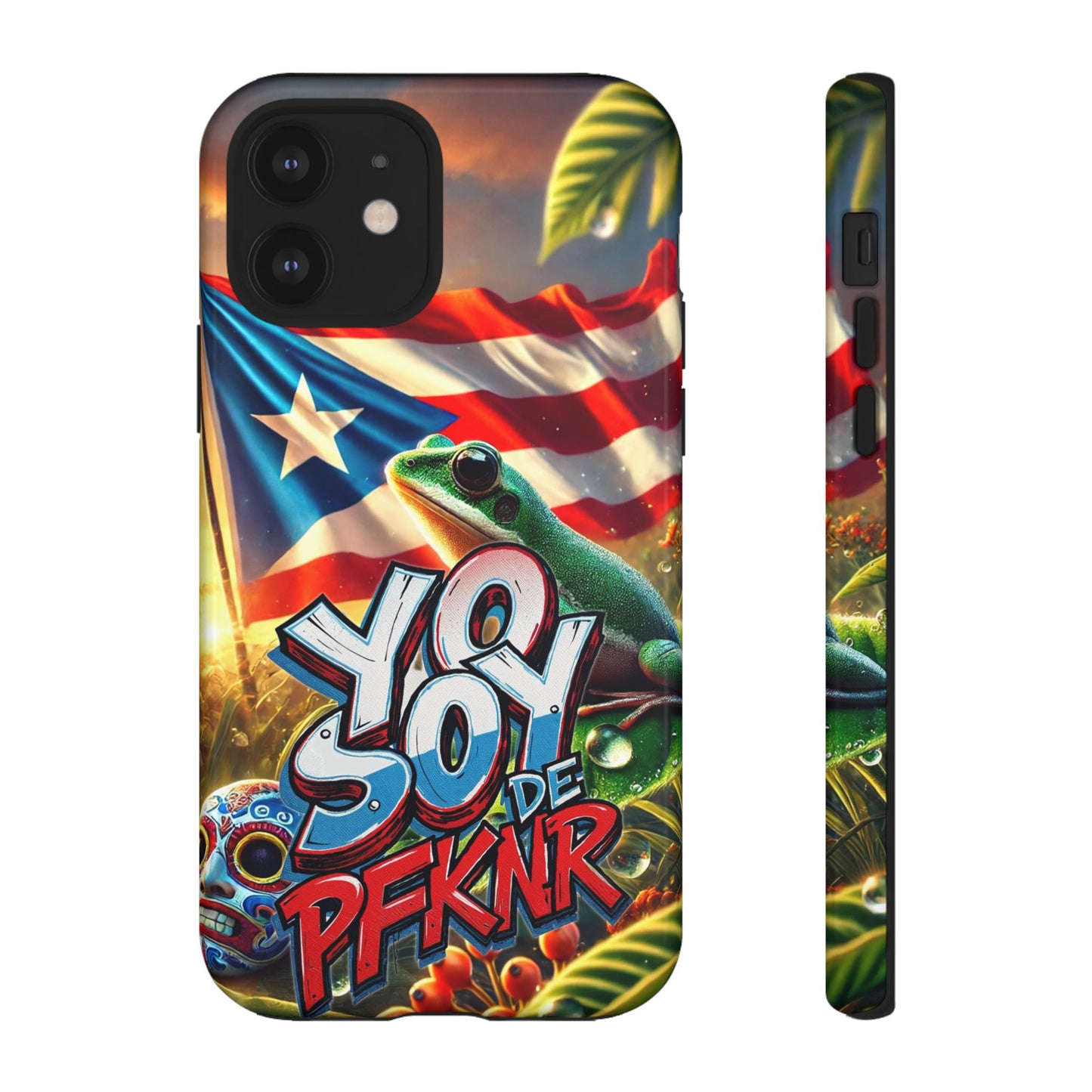 YO SOY DE PFKNR, Puerto Rican Pride Phone Case | Tough Cases, Tropical Vibe, Gift for Him/Her, Celebrations, Travel Enthusiasts, Eco-Friendly,