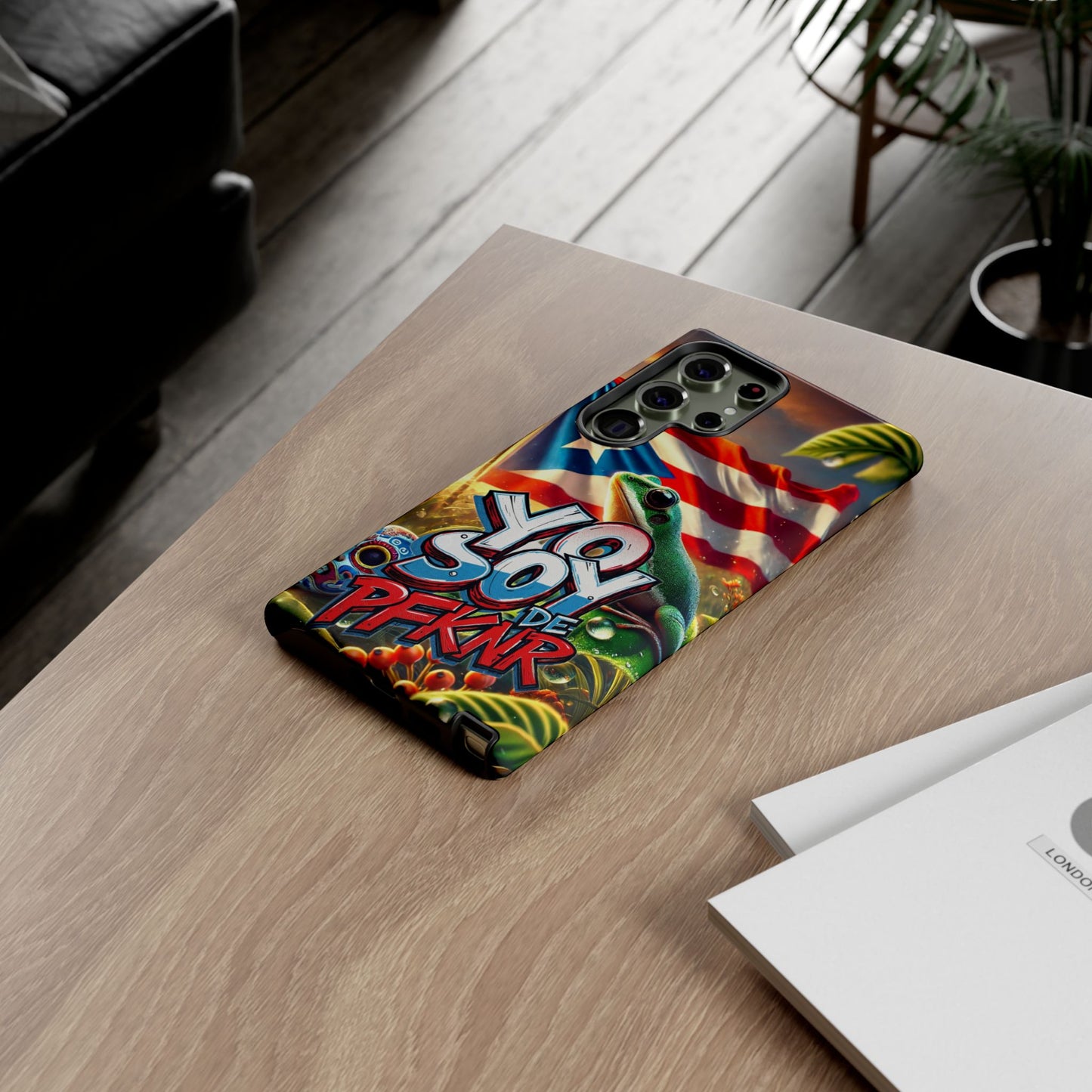 YO SOY DE PFKNR, Puerto Rican Pride Phone Case | Tough Cases, Tropical Vibe, Gift for Him/Her, Celebrations, Travel Enthusiasts, Eco-Friendly,