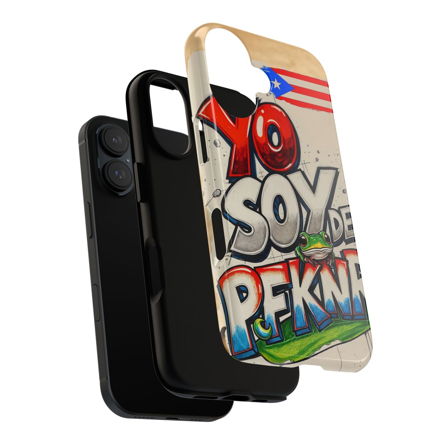 YO SOY DE PFKNR, Cases Phone Case for Unapologetic Style, Gift for Trendsetters, Urban Art Design, Fun Decor for Any Occasion, PUERTO RICO, COQUI