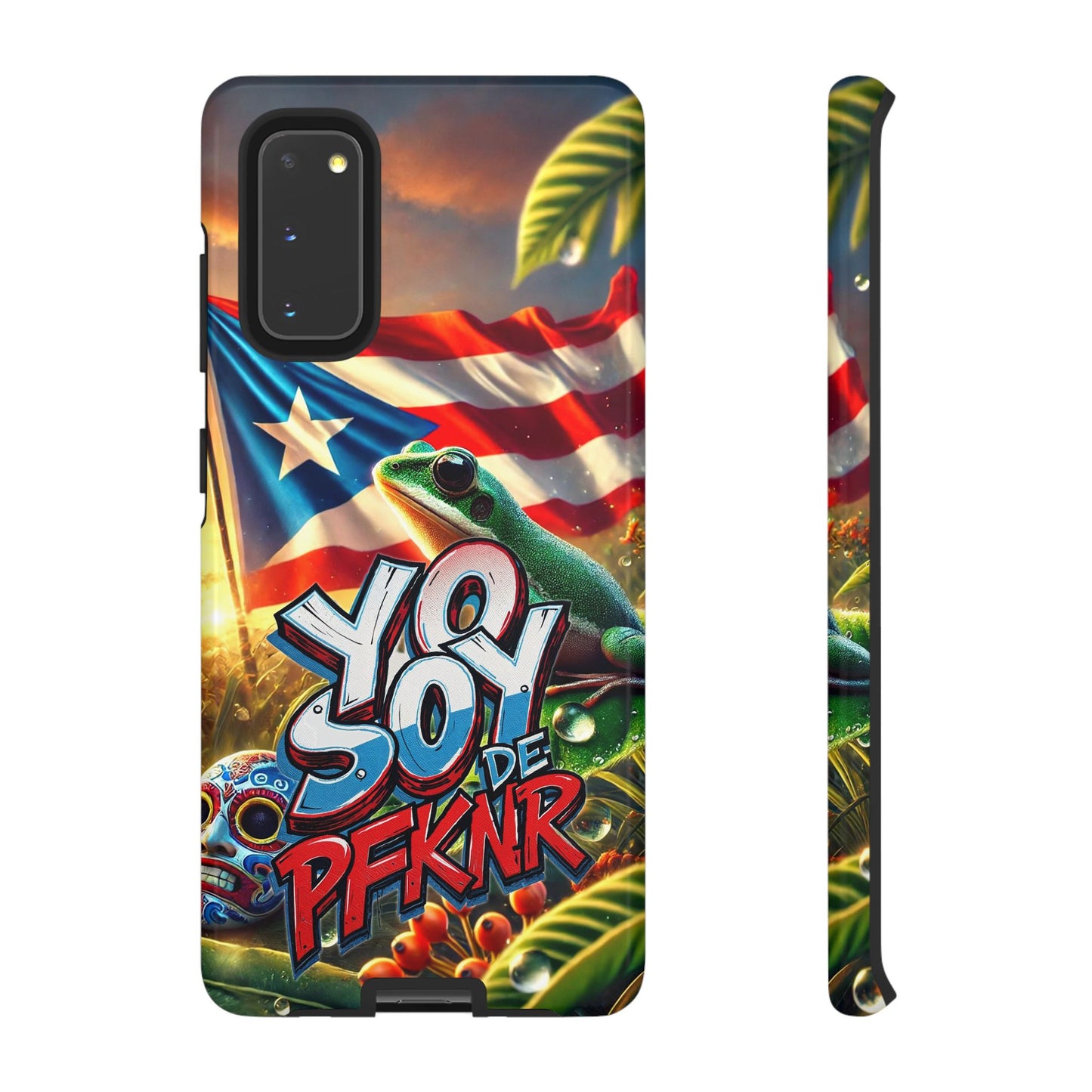 YO SOY DE PFKNR, Puerto Rican Pride Phone Case | Tough Cases, Tropical Vibe, Gift for Him/Her, Celebrations, Travel Enthusiasts, Eco-Friendly,