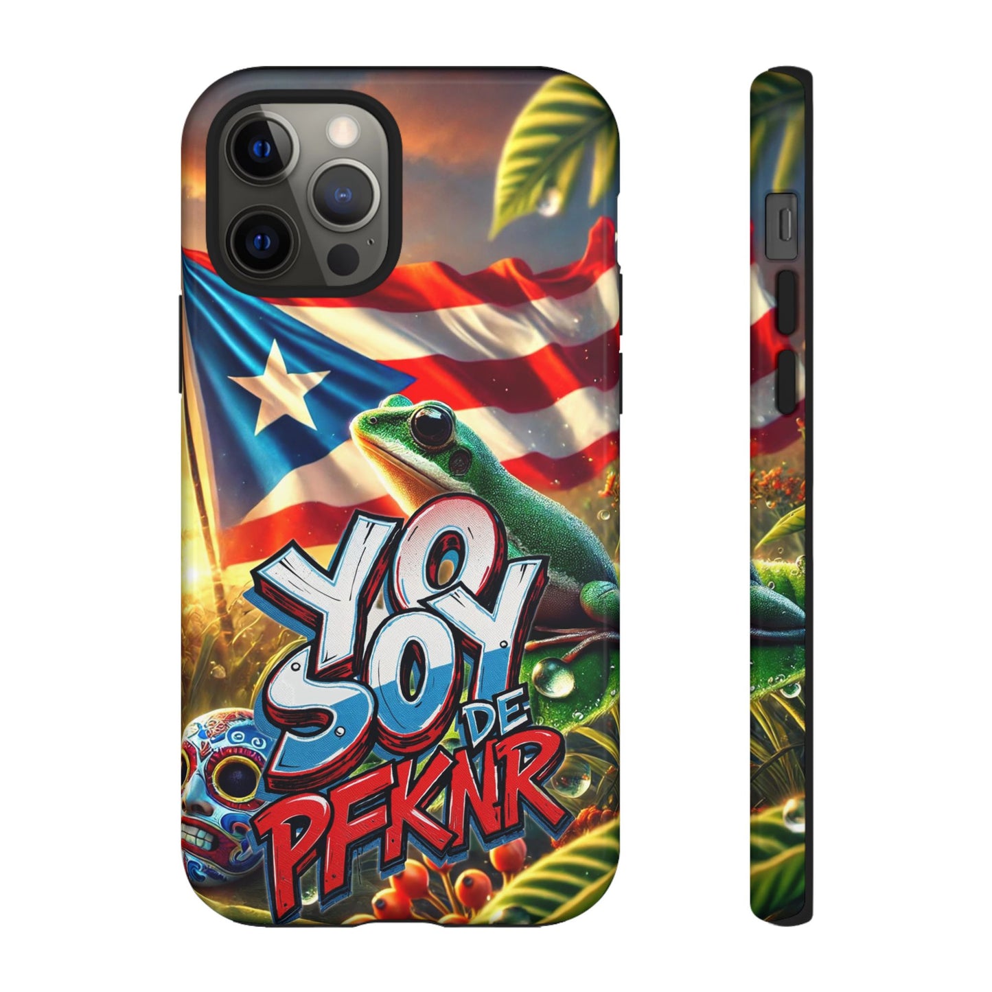 YO SOY DE PFKNR, Puerto Rican Pride Phone Case | Tough Cases, Tropical Vibe, Gift for Him/Her, Celebrations, Travel Enthusiasts, Eco-Friendly,