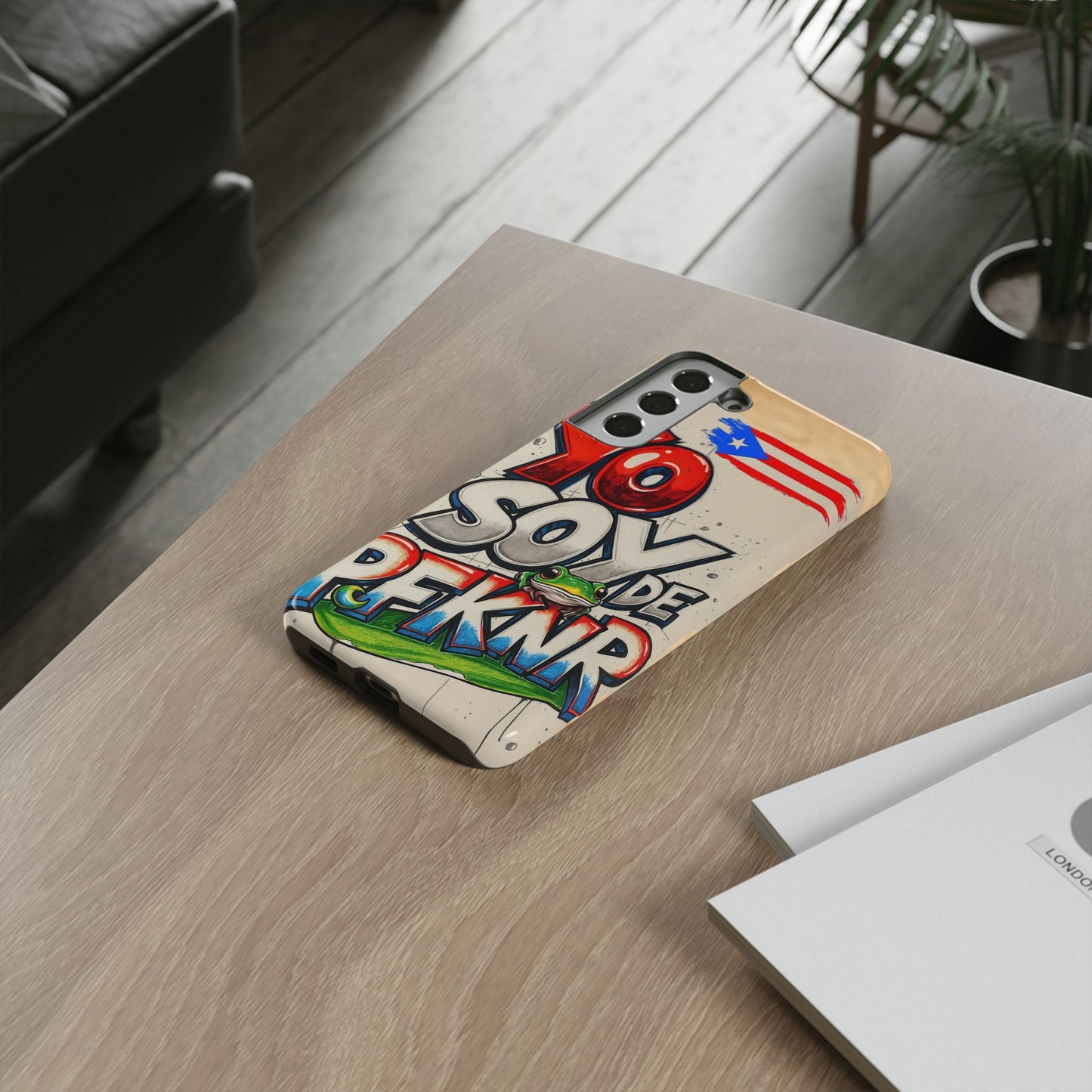 YO SOY DE PFKNR, Cases Phone Case for Unapologetic Style, Gift for Trendsetters, Urban Art Design, Fun Decor for Any Occasion, PUERTO RICO, COQUI