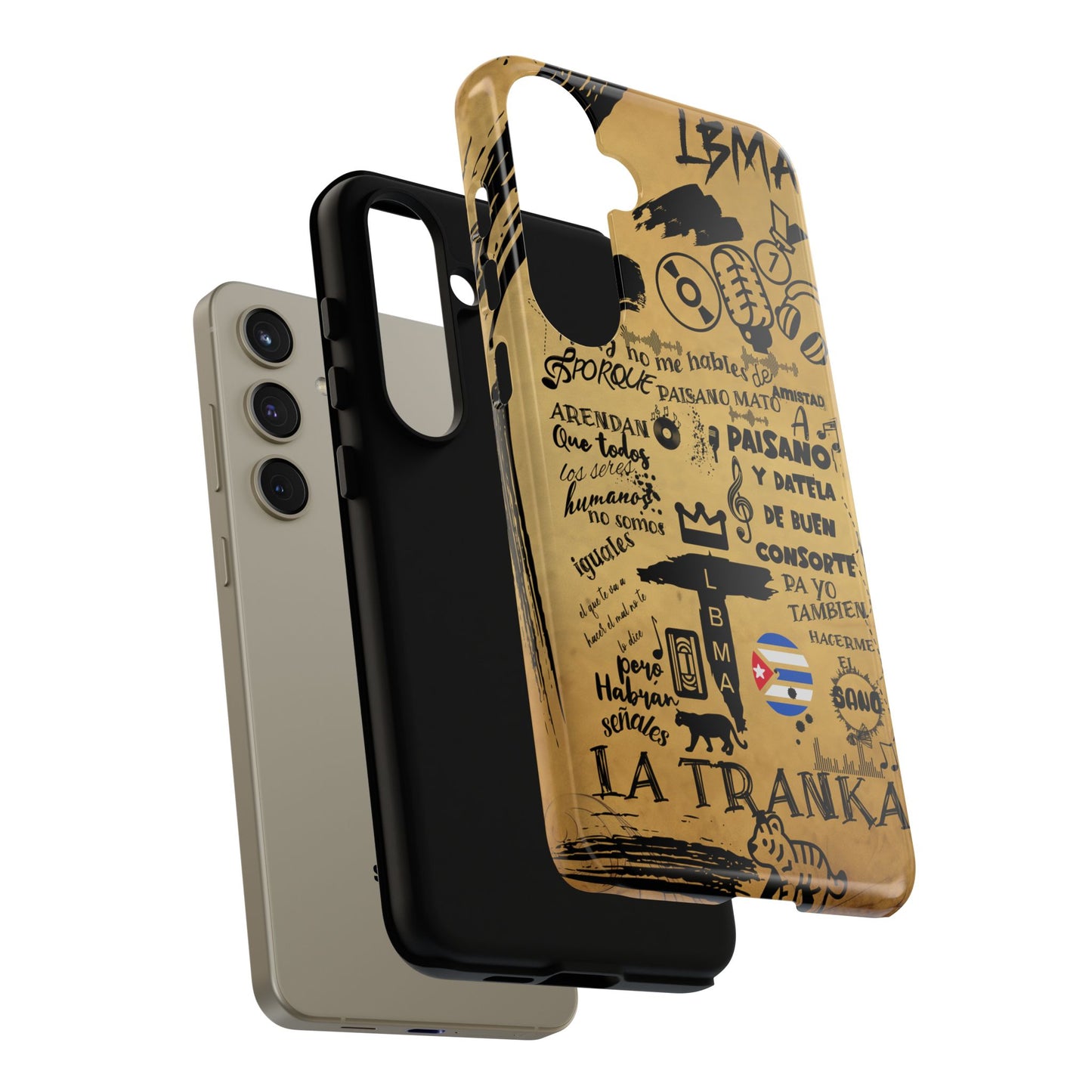 FUNDA PARA TELEFONO, LBMA, TAIGUER, LA TRANKA, ASERE, QUE BOLA,