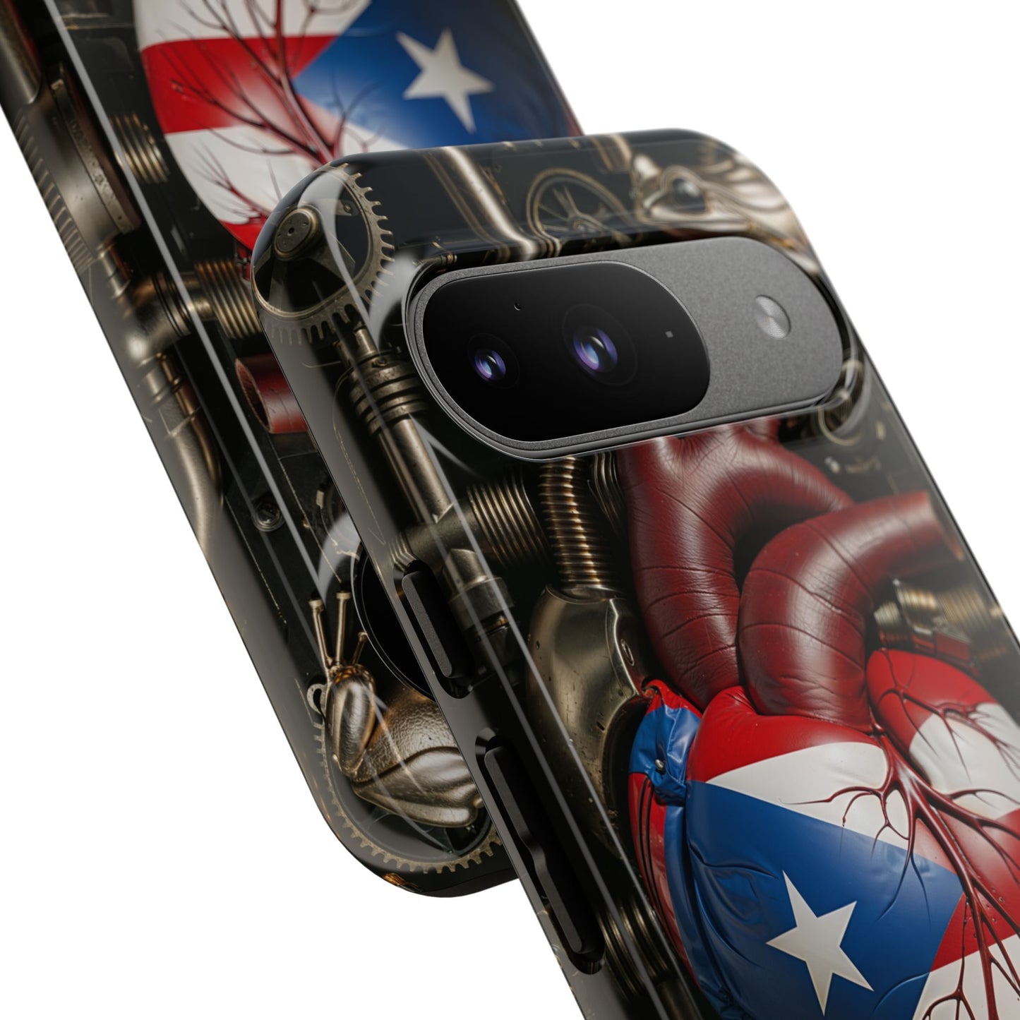 Artistic Phone Case CORAZON DE PUERTO RICO, Tough Cases for Music Lovers, Unique Accessories for Gifts, Heart and Puerto Rican Pride, Stylish Phone Covers