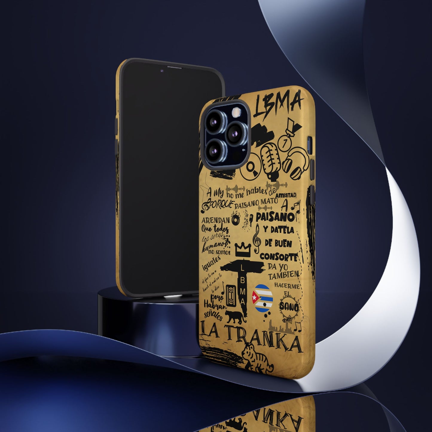 FUNDA PARA TELEFONO, LBMA, TAIGUER, LA TRANKA, ASERE, QUE BOLA,