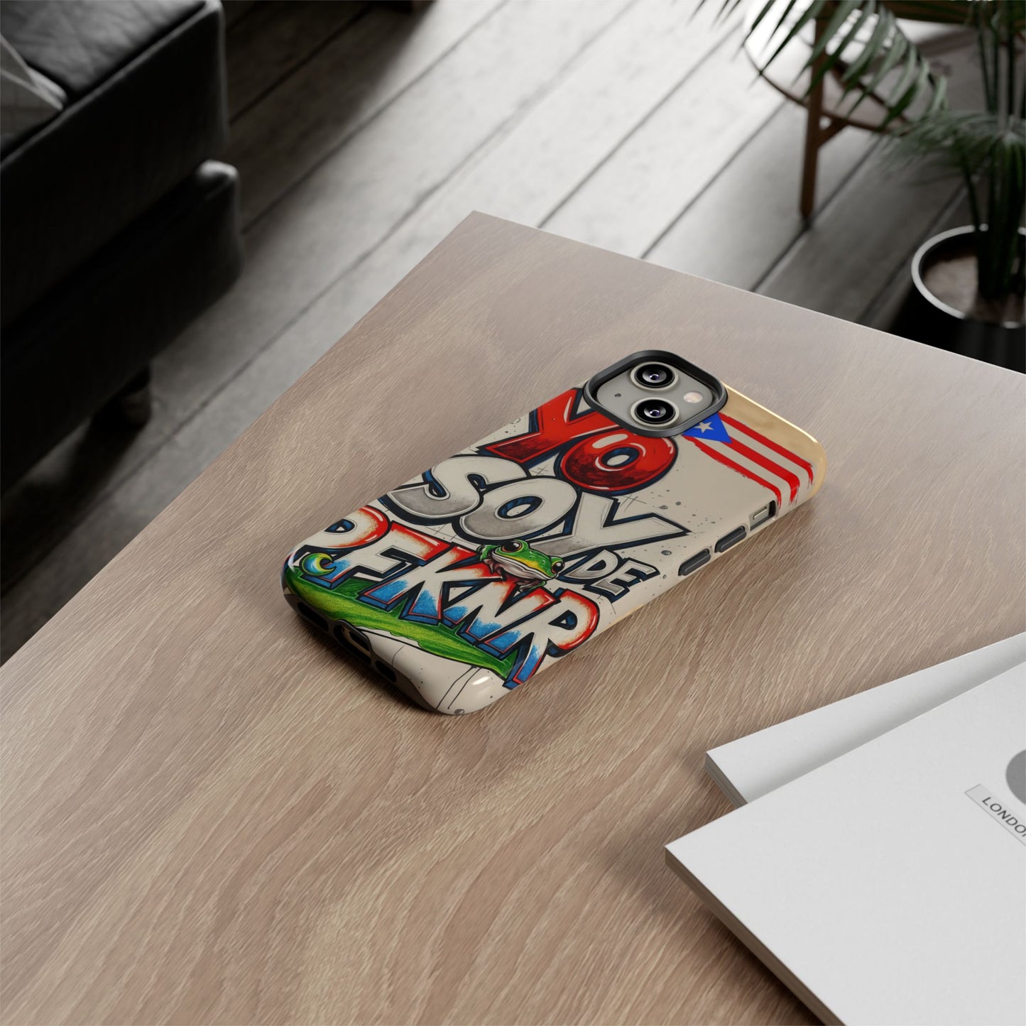 YO SOY DE PFKNR, Cases Phone Case for Unapologetic Style, Gift for Trendsetters, Urban Art Design, Fun Decor for Any Occasion, PUERTO RICO, COQUI