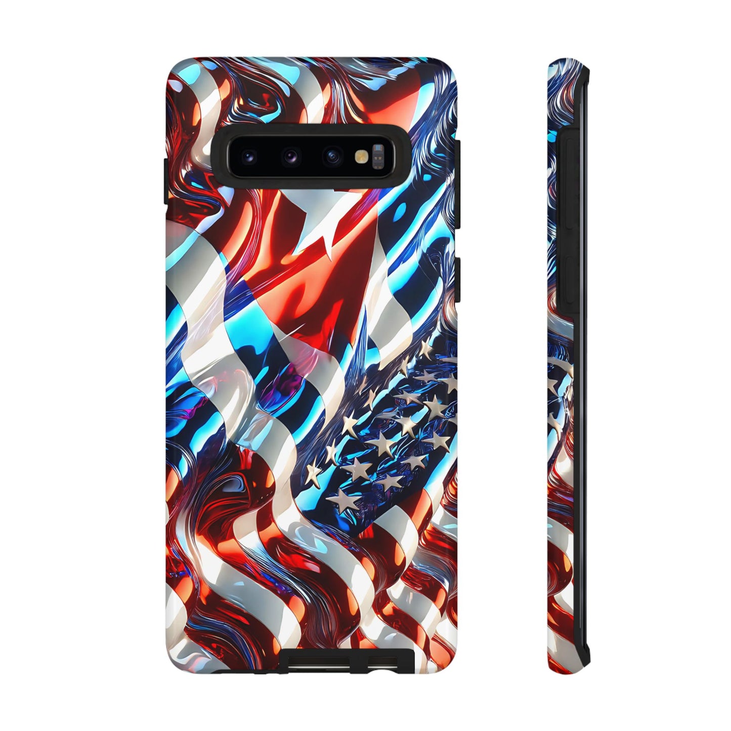 FUNDA PARA TELEFONO BANDERA DE CUBA Y ESTADOS UNIDOS, BRILLO CALIDADI, ASERE