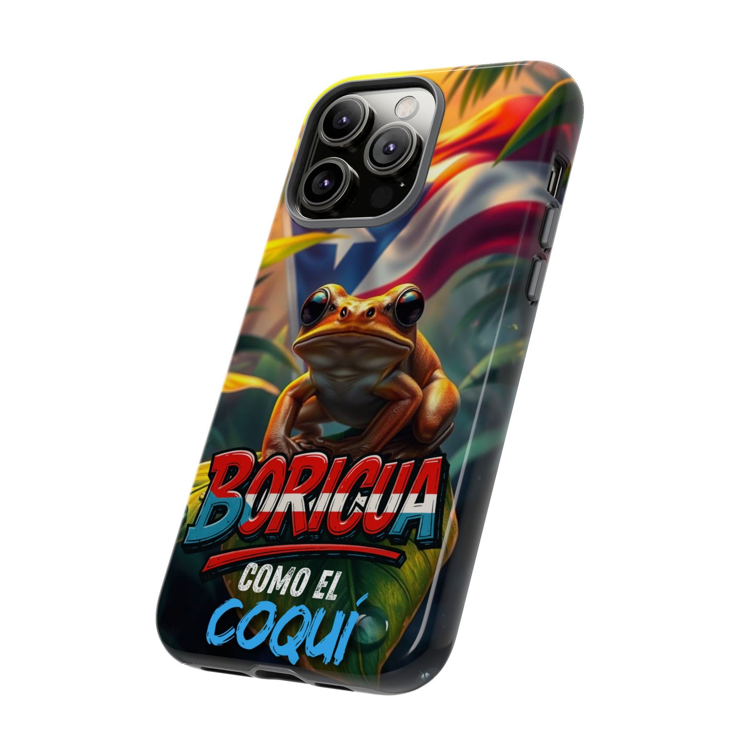 Boricua Coqui Phone Case | Tough Cases | Puerto Rican Pride, Unique Gift, Tropical Vibes, Phone Accessory, Celebration of Culture