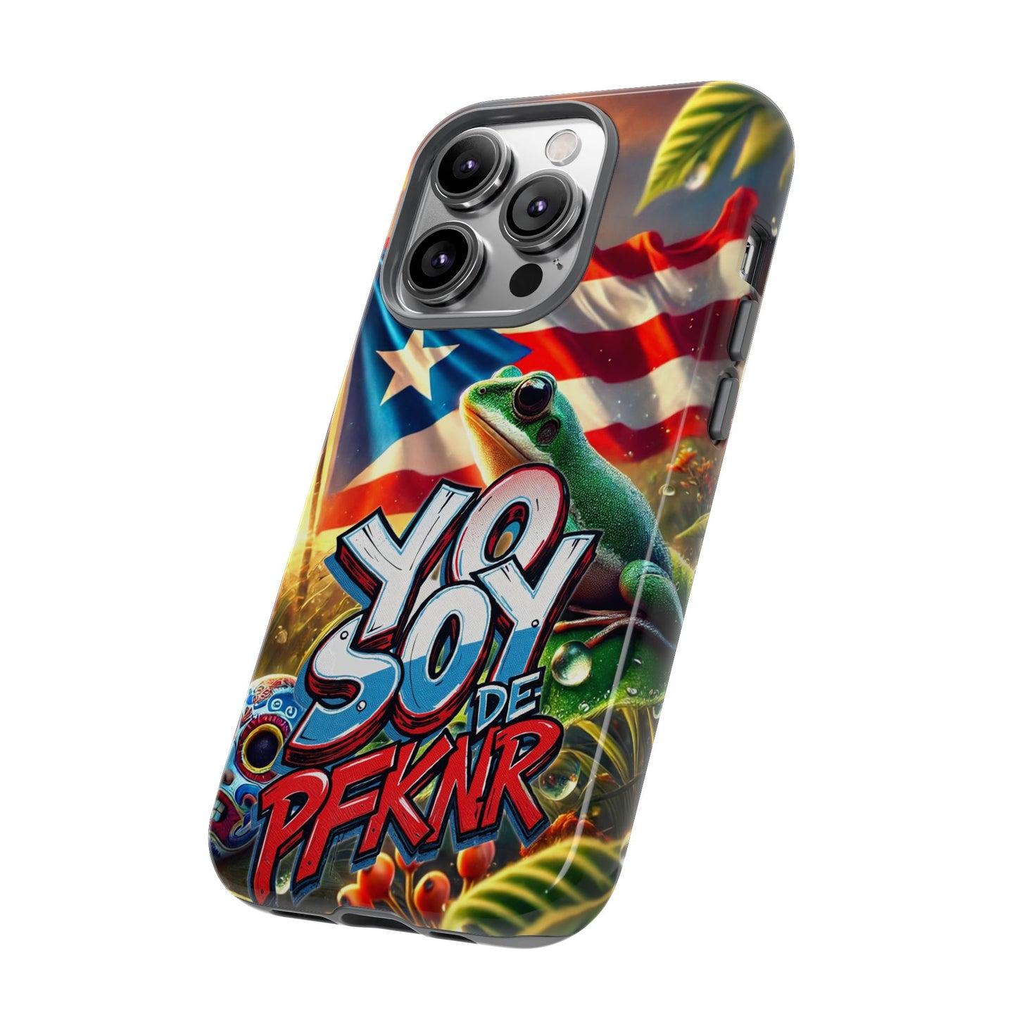YO SOY DE PFKNR, Puerto Rican Pride Phone Case | Tough Cases, Tropical Vibe, Gift for Him/Her, Celebrations, Travel Enthusiasts, Eco-Friendly,