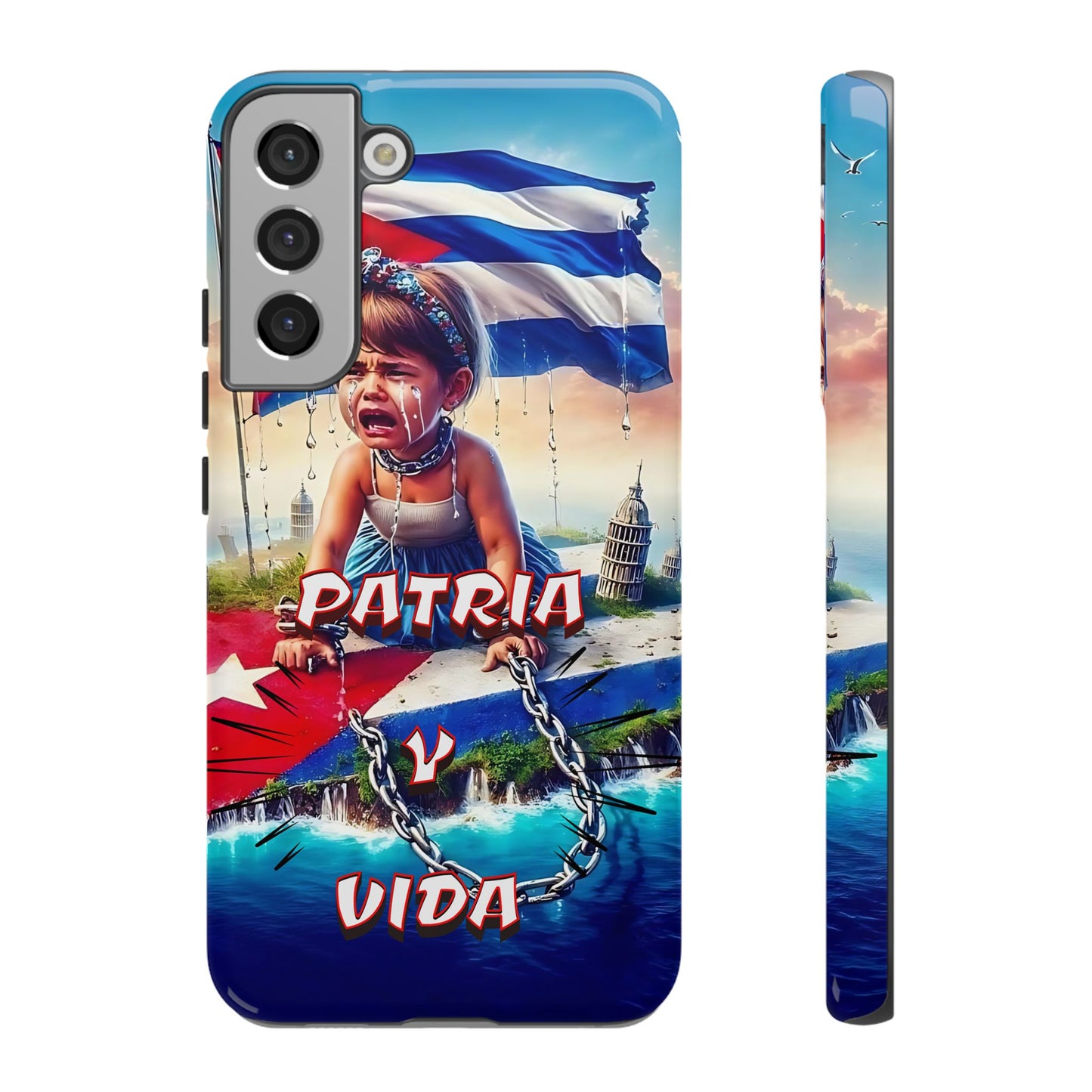 FUNDA DE TELEFONO, CUBA, PATRIA Y VIDA, IPHONE, SAMSUNG