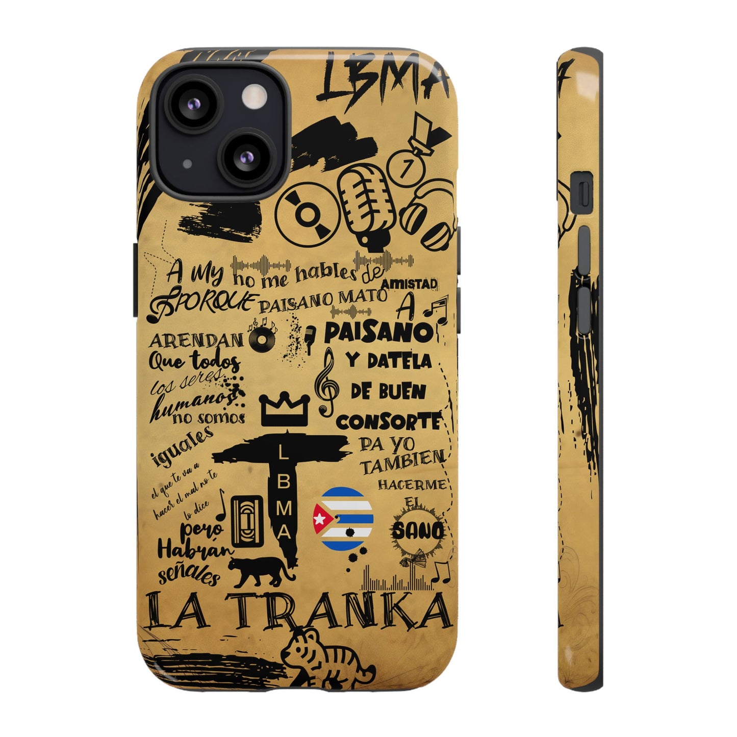 FUNDA PARA TELEFONO, LBMA, TAIGUER, LA TRANKA, ASERE, QUE BOLA,