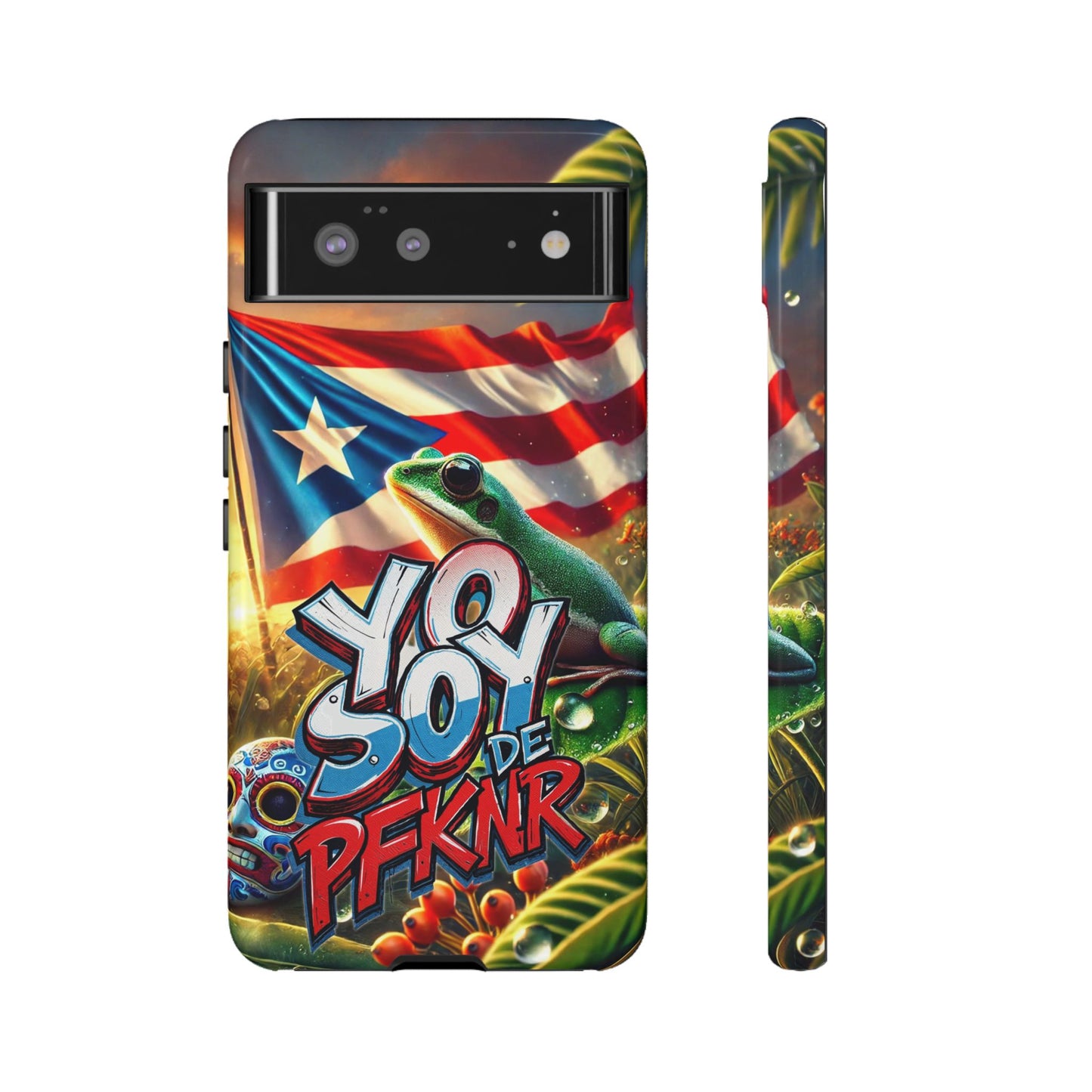 YO SOY DE PFKNR, Puerto Rican Pride Phone Case | Tough Cases, Tropical Vibe, Gift for Him/Her, Celebrations, Travel Enthusiasts, Eco-Friendly,