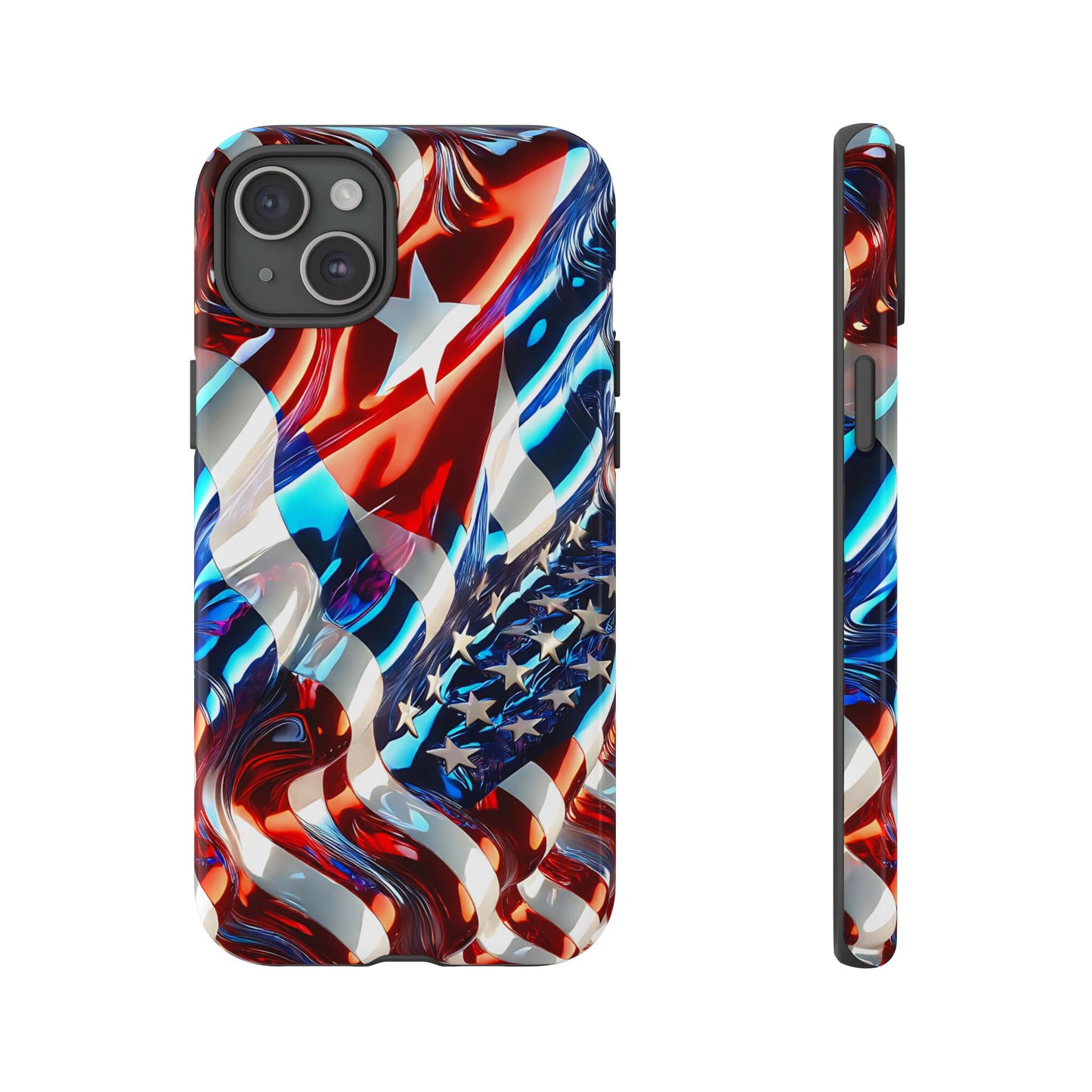 FUNDA PARA TELEFONO BANDERA DE CUBA Y ESTADOS UNIDOS, BRILLO CALIDADI, ASERE