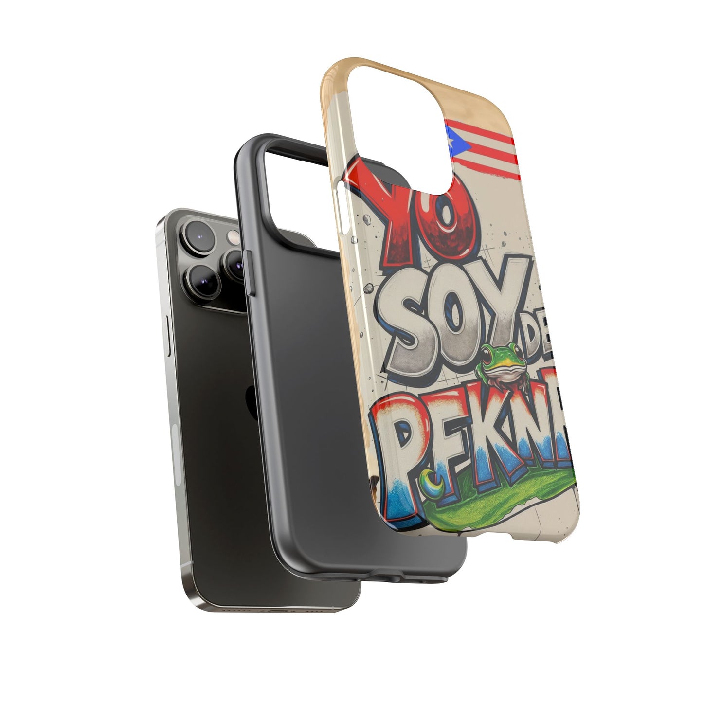 YO SOY DE PFKNR, Cases Phone Case for Unapologetic Style, Gift for Trendsetters, Urban Art Design, Fun Decor for Any Occasion, PUERTO RICO, COQUI