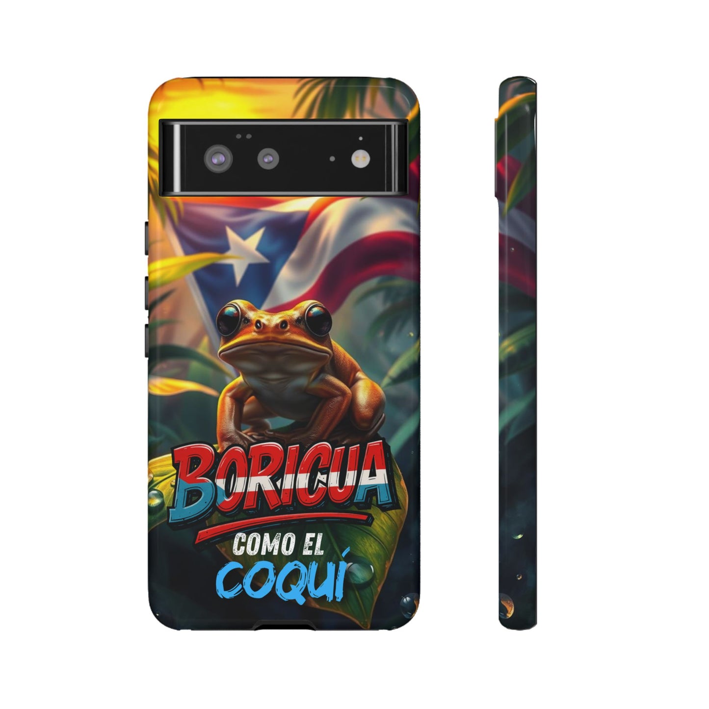 Boricua Coqui Phone Case | Tough Cases | Puerto Rican Pride, Unique Gift, Tropical Vibes, Phone Accessory, Celebration of Culture
