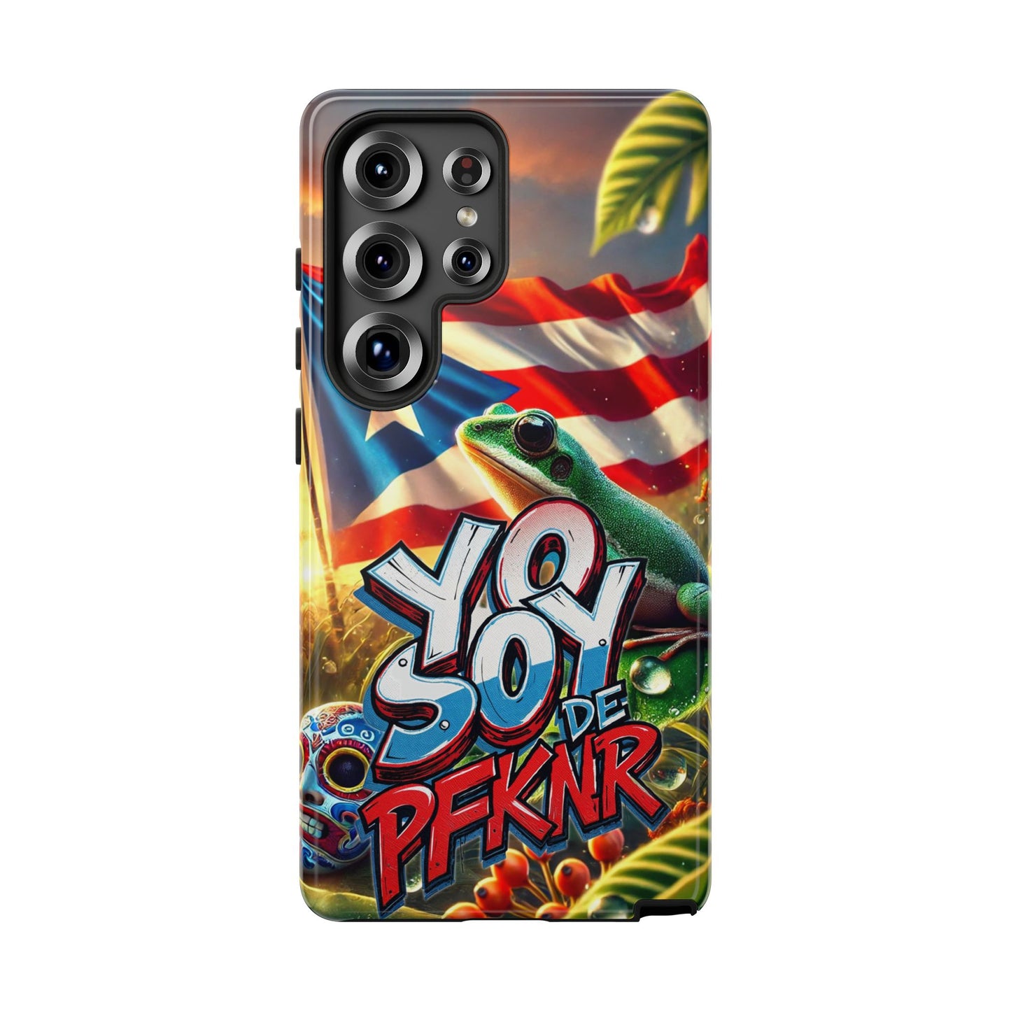 YO SOY DE PFKNR, Puerto Rican Pride Phone Case | Tough Cases, Tropical Vibe, Gift for Him/Her, Celebrations, Travel Enthusiasts, Eco-Friendly,