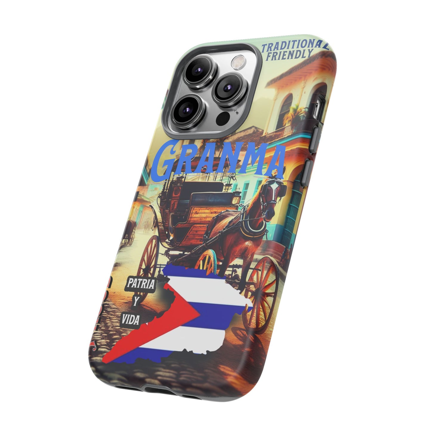 FUNDA DE TELEFONO, GRANMA, CUBA, PATRIA Y VIDA, IPHONE, SAMSUNG