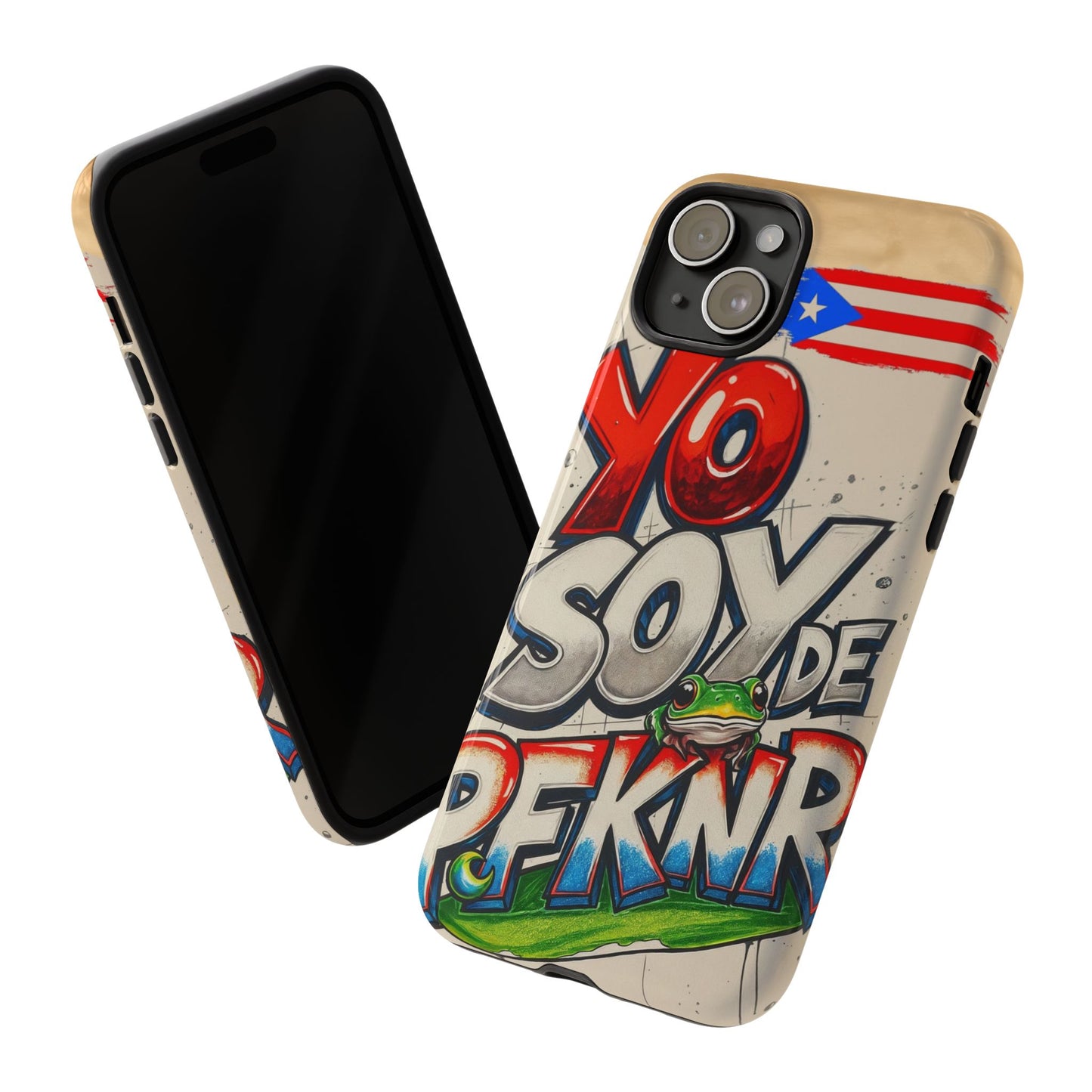 YO SOY DE PFKNR, Cases Phone Case for Unapologetic Style, Gift for Trendsetters, Urban Art Design, Fun Decor for Any Occasion, PUERTO RICO, COQUI
