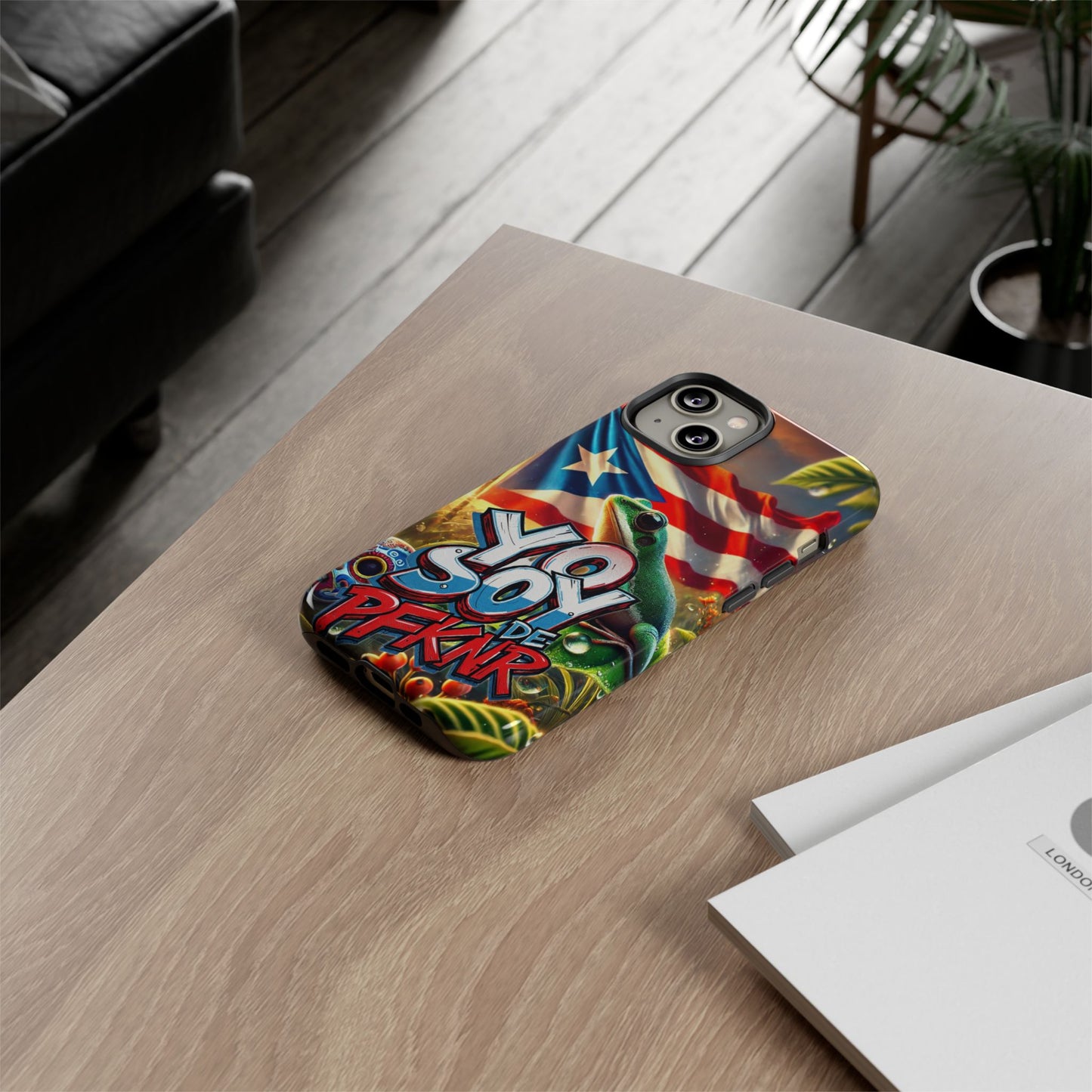 YO SOY DE PFKNR, Puerto Rican Pride Phone Case | Tough Cases, Tropical Vibe, Gift for Him/Her, Celebrations, Travel Enthusiasts, Eco-Friendly,