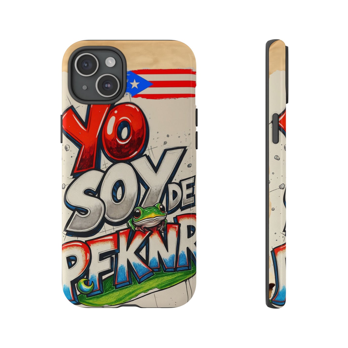 YO SOY DE PFKNR, Cases Phone Case for Unapologetic Style, Gift for Trendsetters, Urban Art Design, Fun Decor for Any Occasion, PUERTO RICO, COQUI