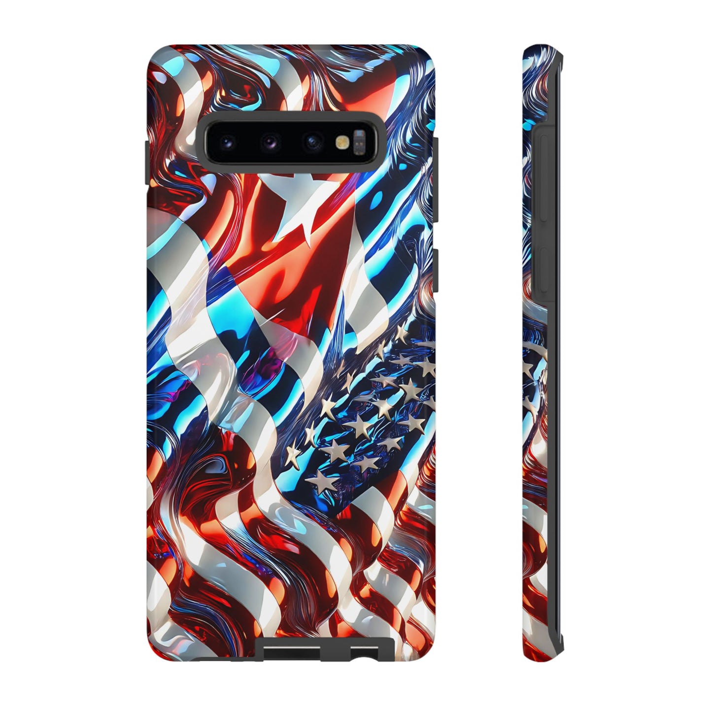 FUNDA PARA TELEFONO BANDERA DE CUBA Y ESTADOS UNIDOS, BRILLO CALIDADI, ASERE