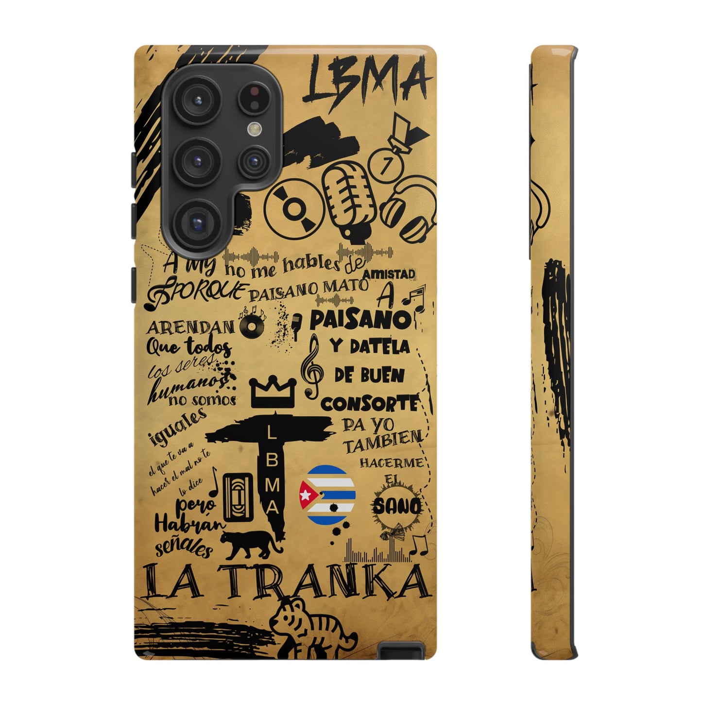 FUNDA PARA TELEFONO, LBMA, TAIGUER, LA TRANKA, ASERE, QUE BOLA,