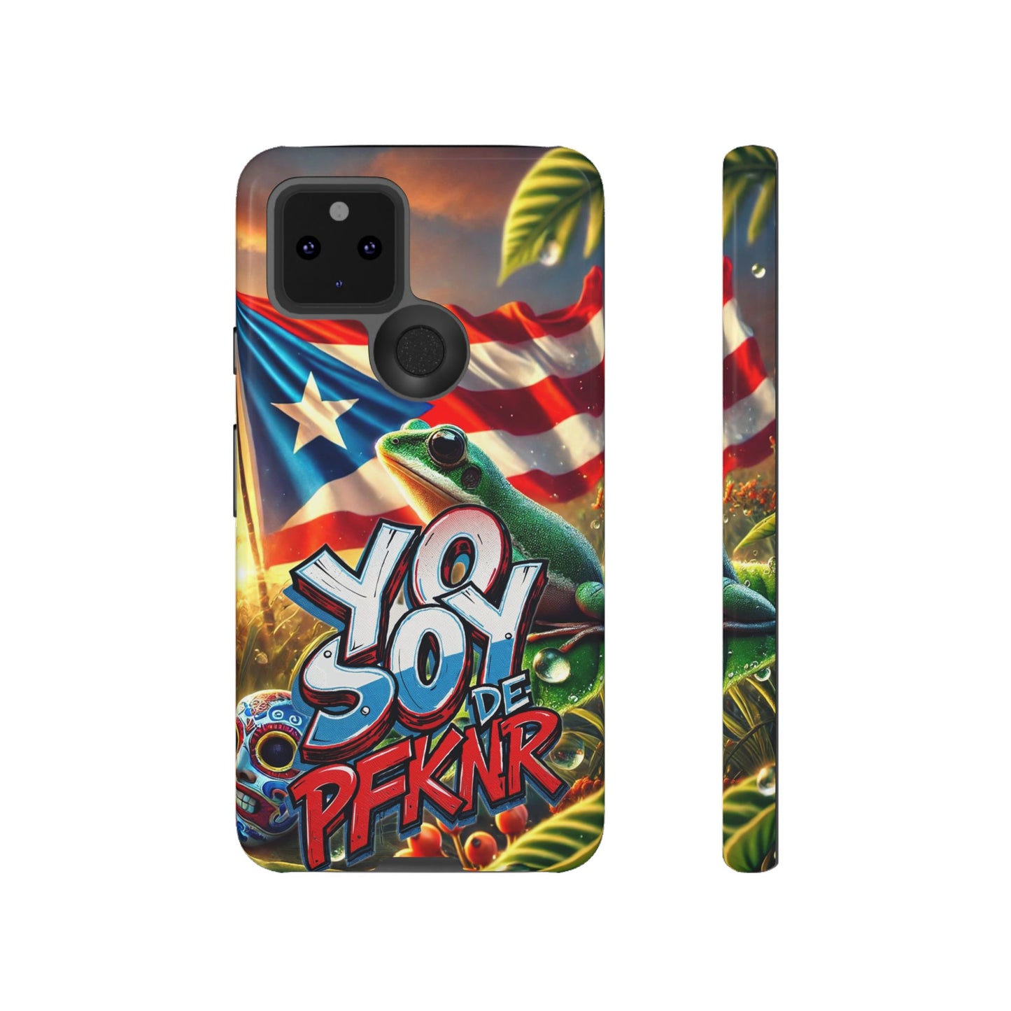 YO SOY DE PFKNR, Puerto Rican Pride Phone Case | Tough Cases, Tropical Vibe, Gift for Him/Her, Celebrations, Travel Enthusiasts, Eco-Friendly,