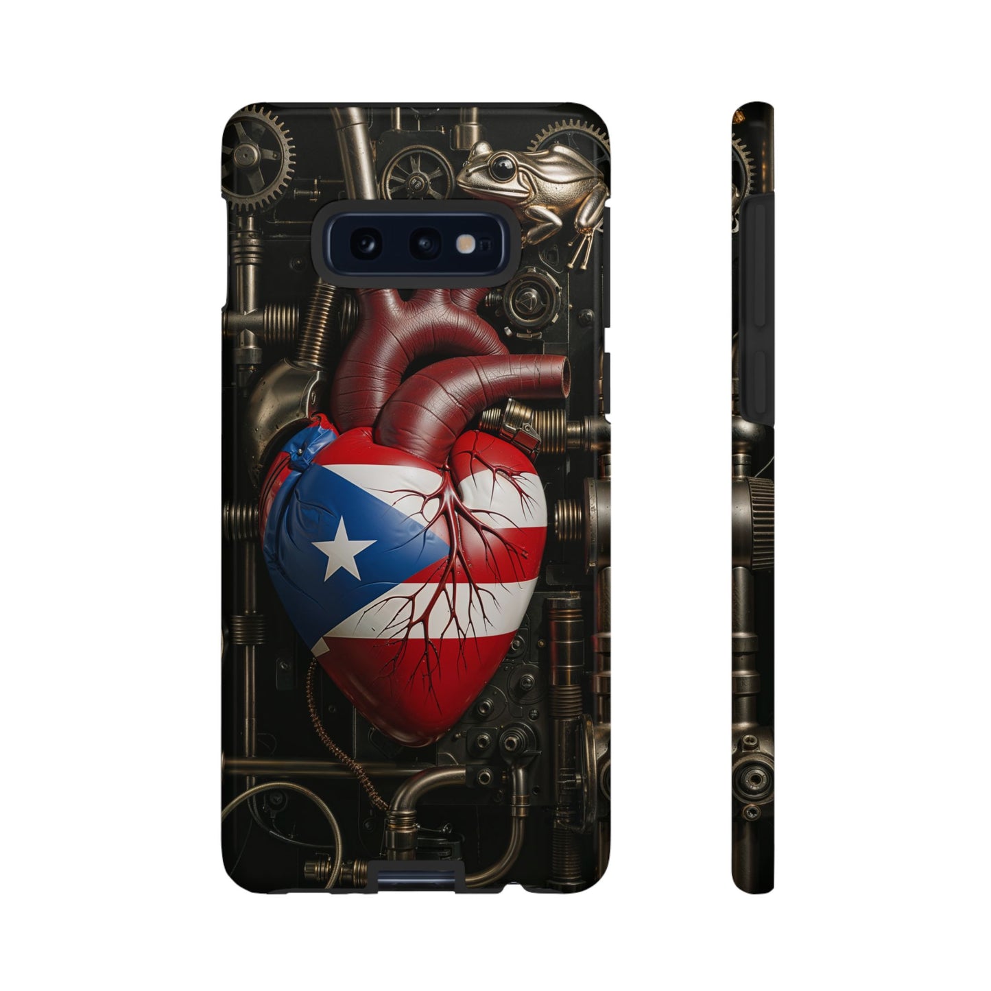 Artistic Phone Case CORAZON DE PUERTO RICO, Tough Cases for Music Lovers, Unique Accessories for Gifts, Heart and Puerto Rican Pride, Stylish Phone Covers