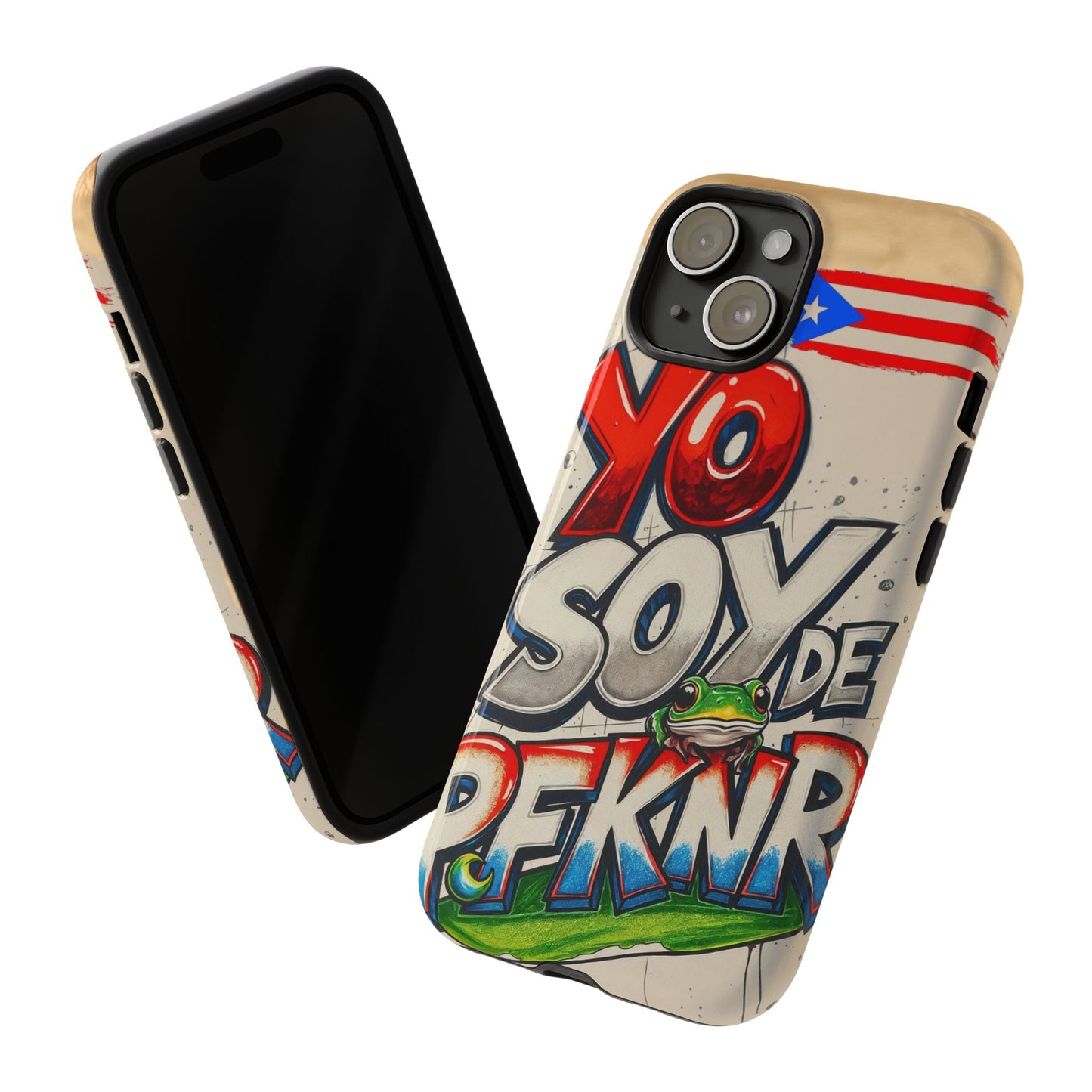 YO SOY DE PFKNR, Cases Phone Case for Unapologetic Style, Gift for Trendsetters, Urban Art Design, Fun Decor for Any Occasion, PUERTO RICO, COQUI