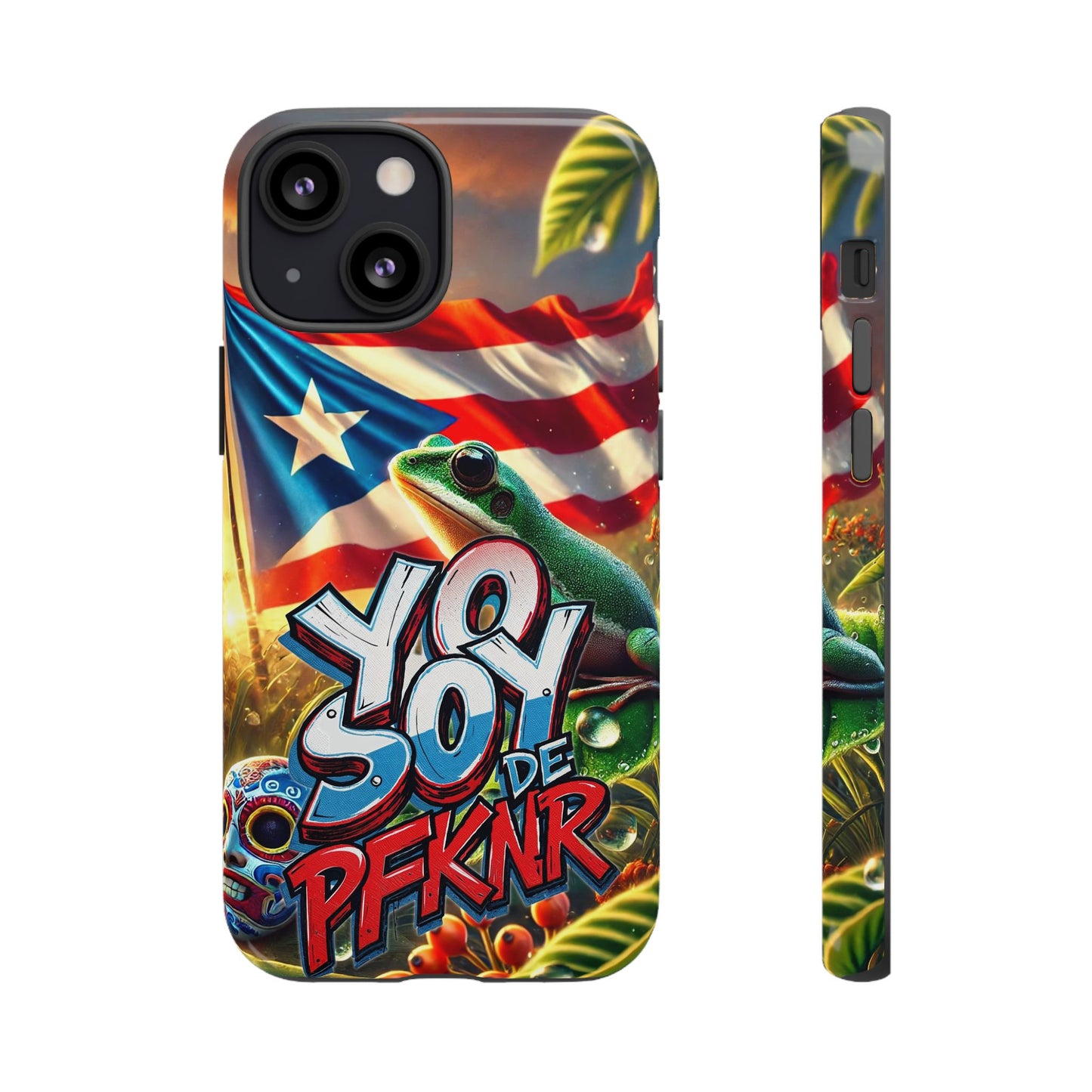 YO SOY DE PFKNR, Puerto Rican Pride Phone Case | Tough Cases, Tropical Vibe, Gift for Him/Her, Celebrations, Travel Enthusiasts, Eco-Friendly,