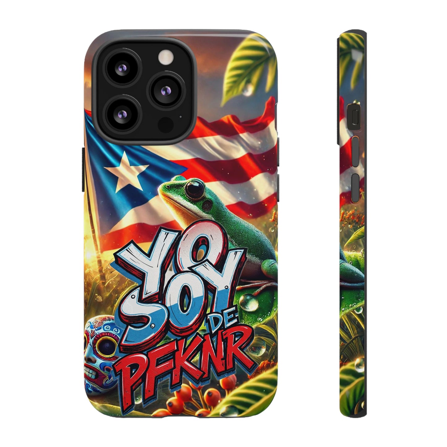 YO SOY DE PFKNR, Puerto Rican Pride Phone Case | Tough Cases, Tropical Vibe, Gift for Him/Her, Celebrations, Travel Enthusiasts, Eco-Friendly,