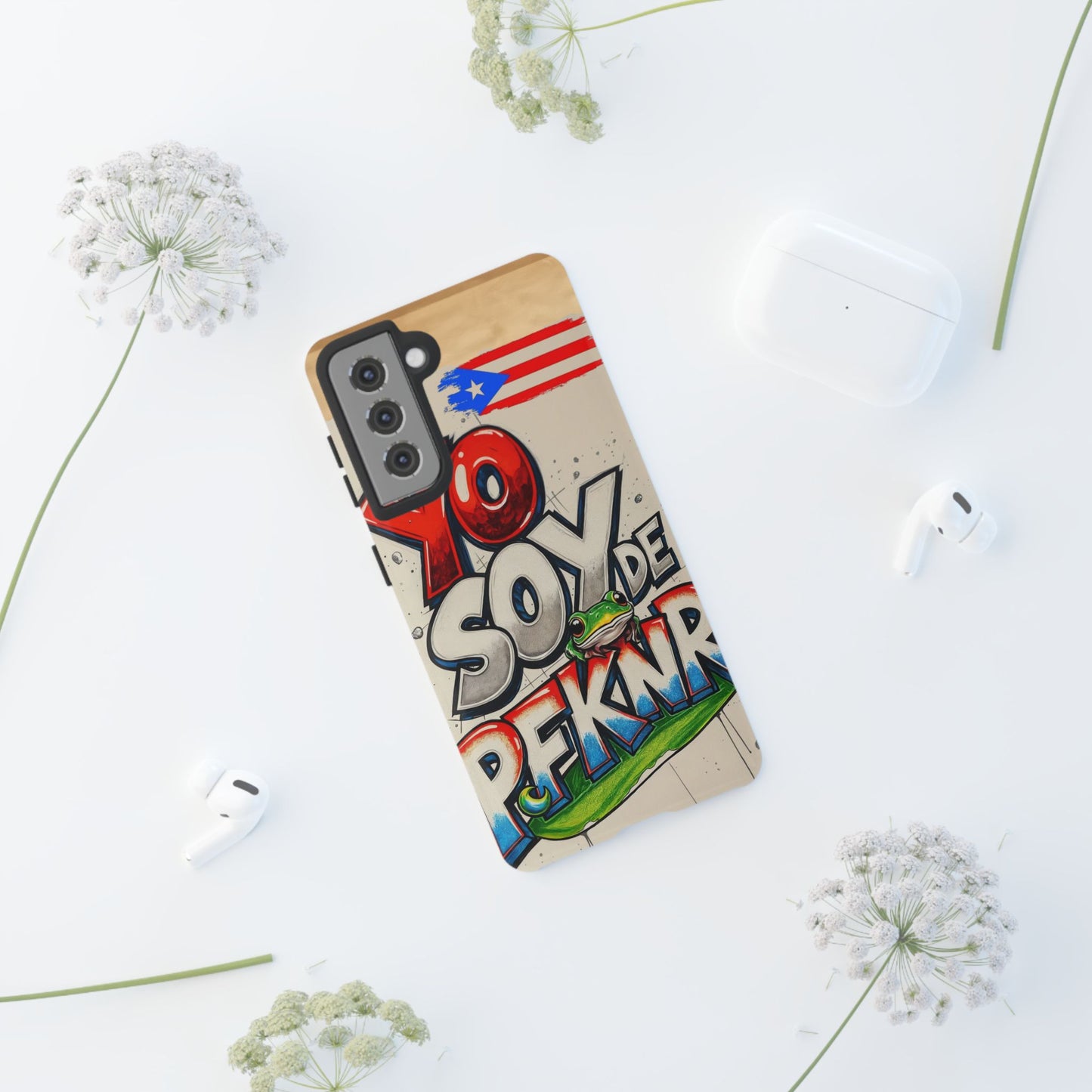 YO SOY DE PFKNR, Cases Phone Case for Unapologetic Style, Gift for Trendsetters, Urban Art Design, Fun Decor for Any Occasion, PUERTO RICO, COQUI