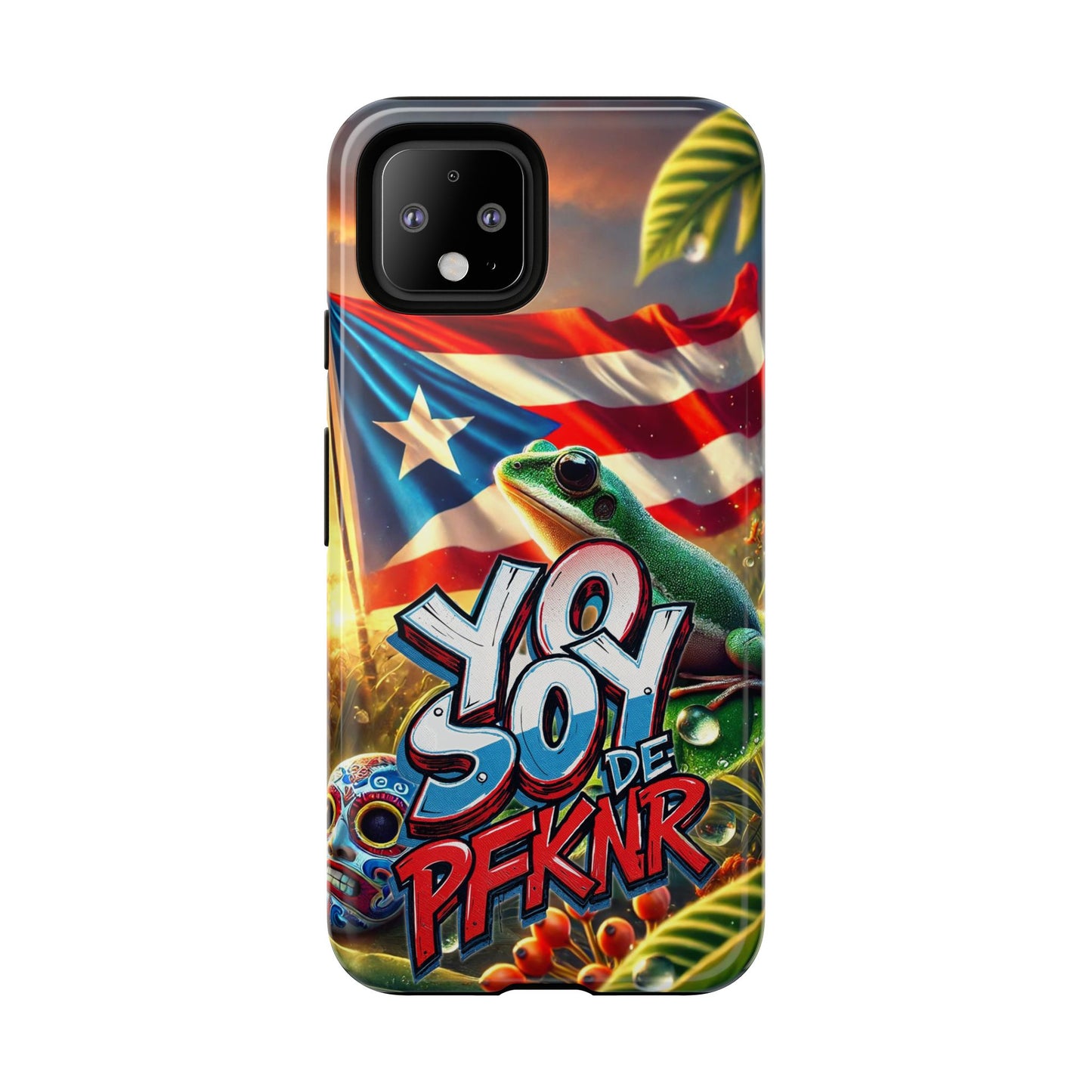 YO SOY DE PFKNR, Puerto Rican Pride Phone Case | Tough Cases, Tropical Vibe, Gift for Him/Her, Celebrations, Travel Enthusiasts, Eco-Friendly,