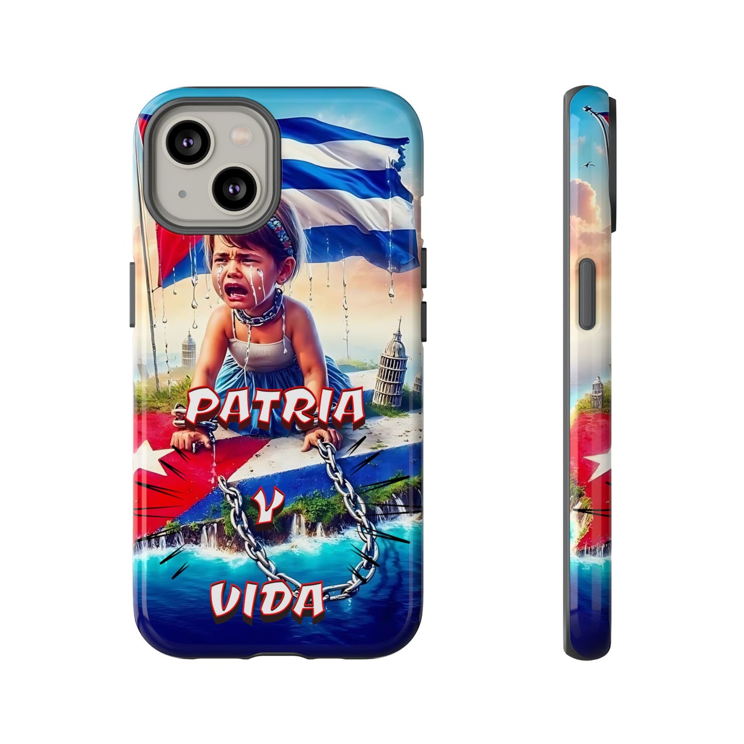 FUNDA DE TELEFONO, CUBA, PATRIA Y VIDA, IPHONE, SAMSUNG