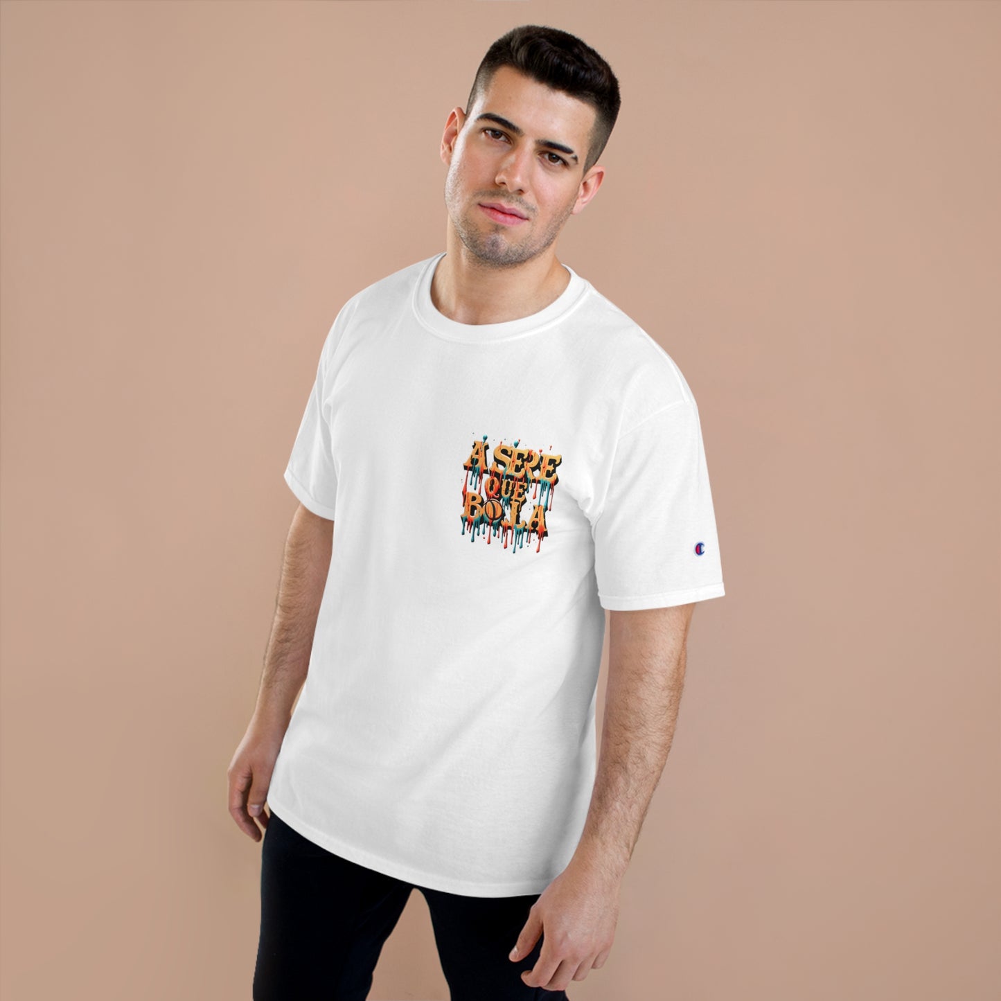 Champion T-Shirt, ASERE QUE BOLA, CUBA, FRASES CUBANAS CHAMPION 100%