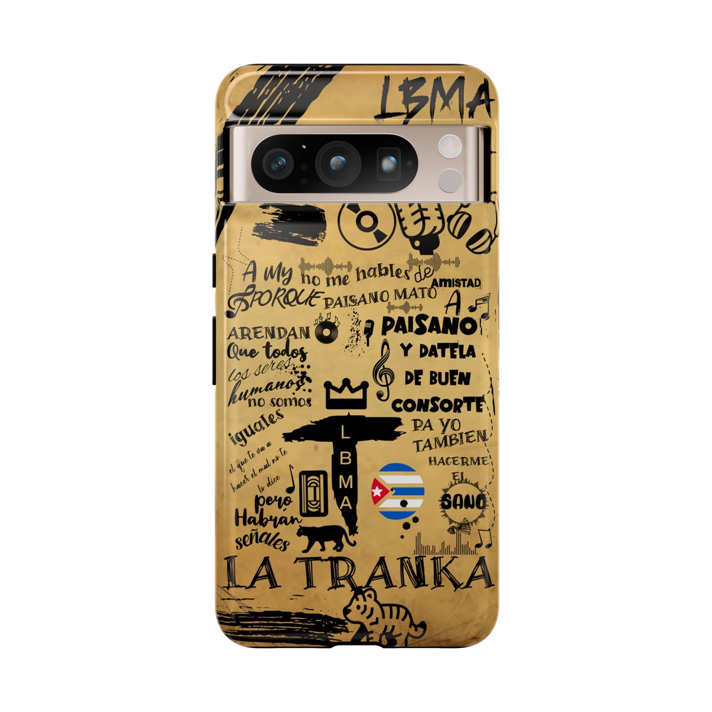 FUNDA PARA TELEFONO, LBMA, TAIGUER, LA TRANKA, ASERE, QUE BOLA,