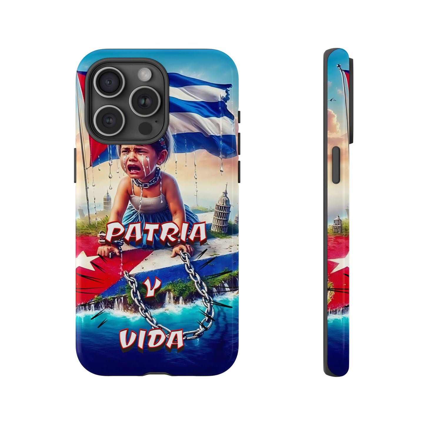 FUNDA DE TELEFONO, CUBA, PATRIA Y VIDA, IPHONE, SAMSUNG