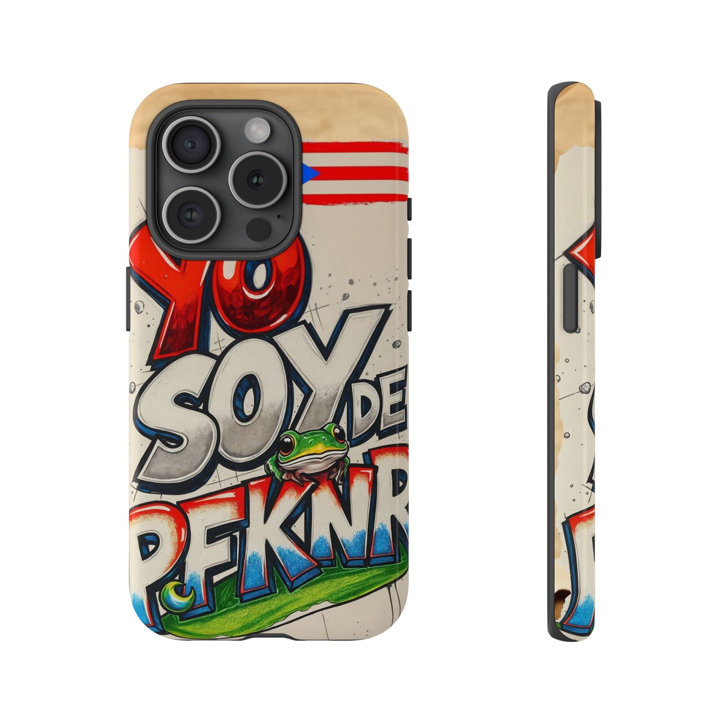 YO SOY DE PFKNR, Cases Phone Case for Unapologetic Style, Gift for Trendsetters, Urban Art Design, Fun Decor for Any Occasion, PUERTO RICO, COQUI