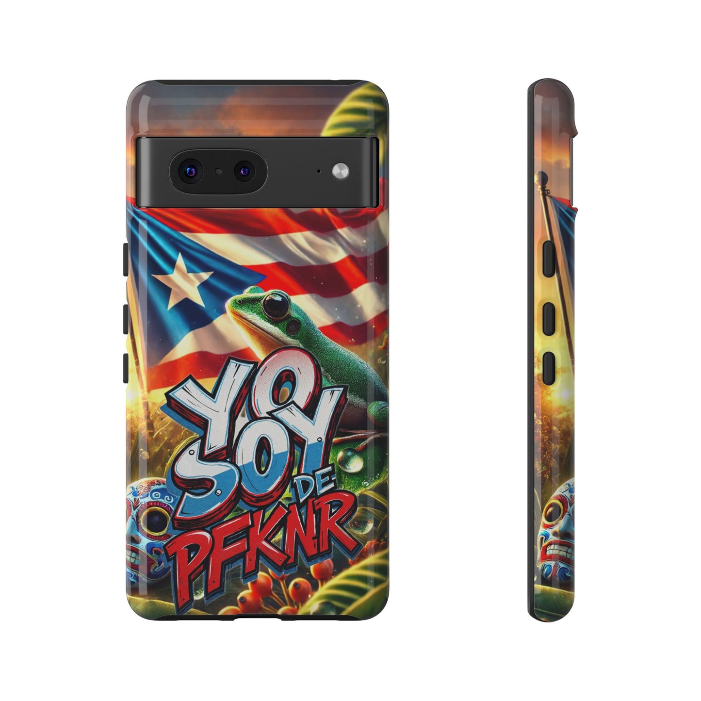 YO SOY DE PFKNR, Puerto Rican Pride Phone Case | Tough Cases, Tropical Vibe, Gift for Him/Her, Celebrations, Travel Enthusiasts, Eco-Friendly,