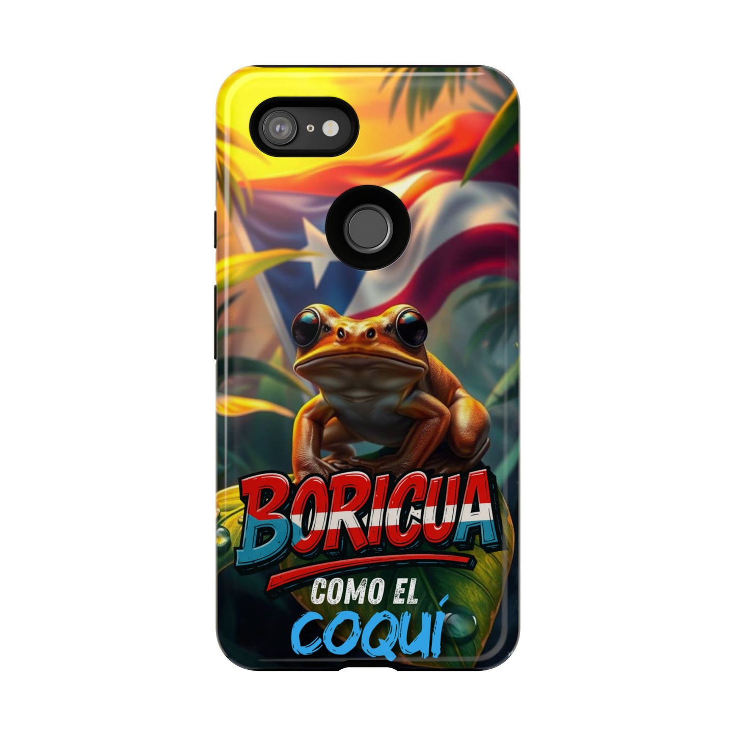 Boricua Coqui Phone Case | Tough Cases | Puerto Rican Pride, Unique Gift, Tropical Vibes, Phone Accessory, Celebration of Culture