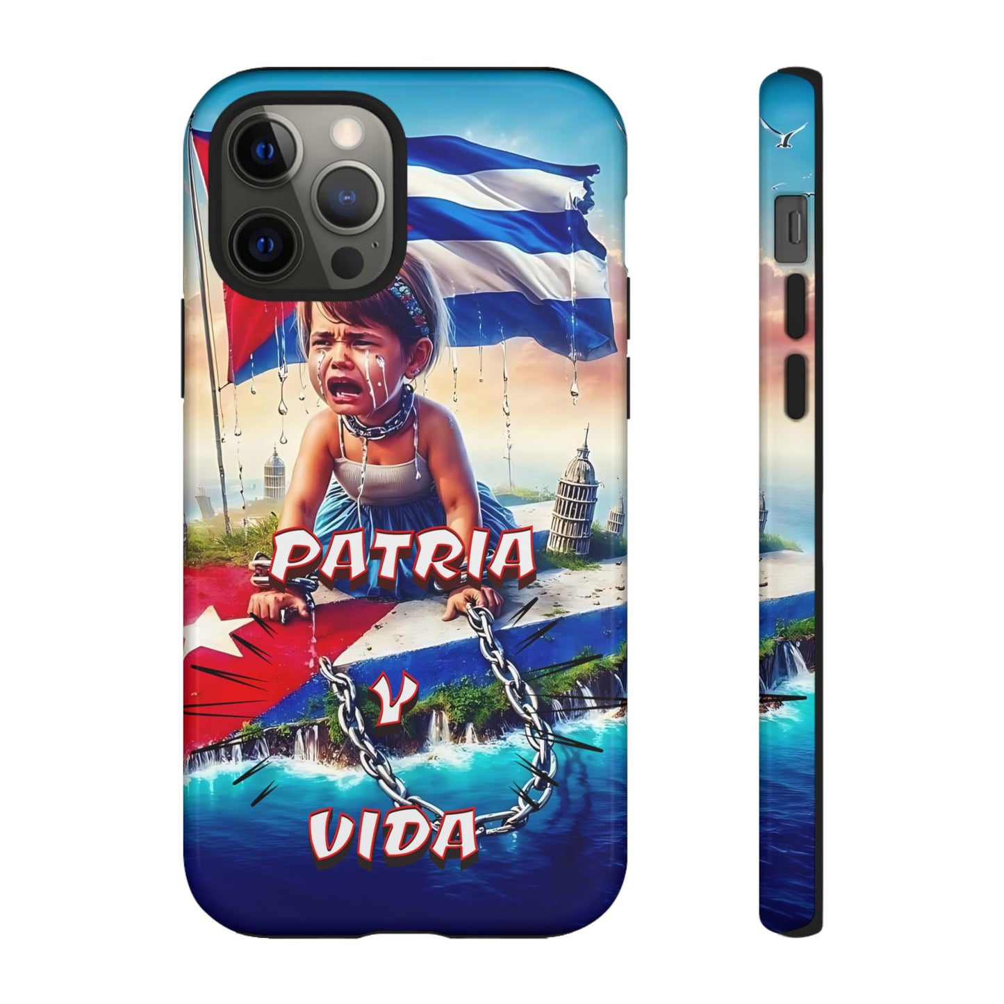 FUNDA DE TELEFONO, CUBA, PATRIA Y VIDA, IPHONE, SAMSUNG